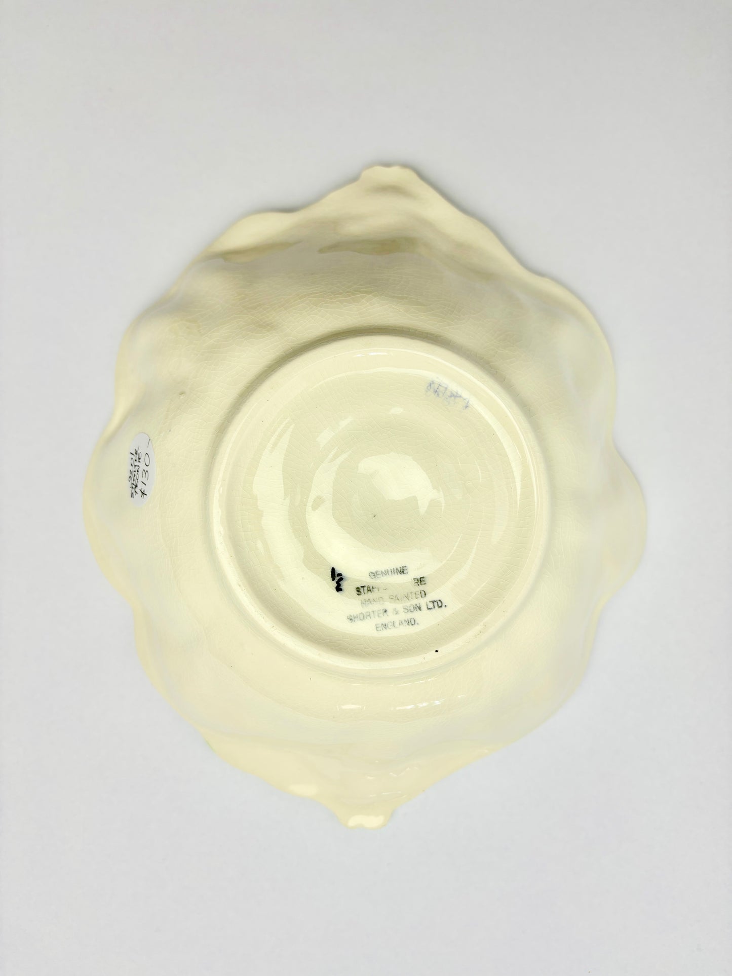 Anemone Majolica Bowl by Shorter & Son