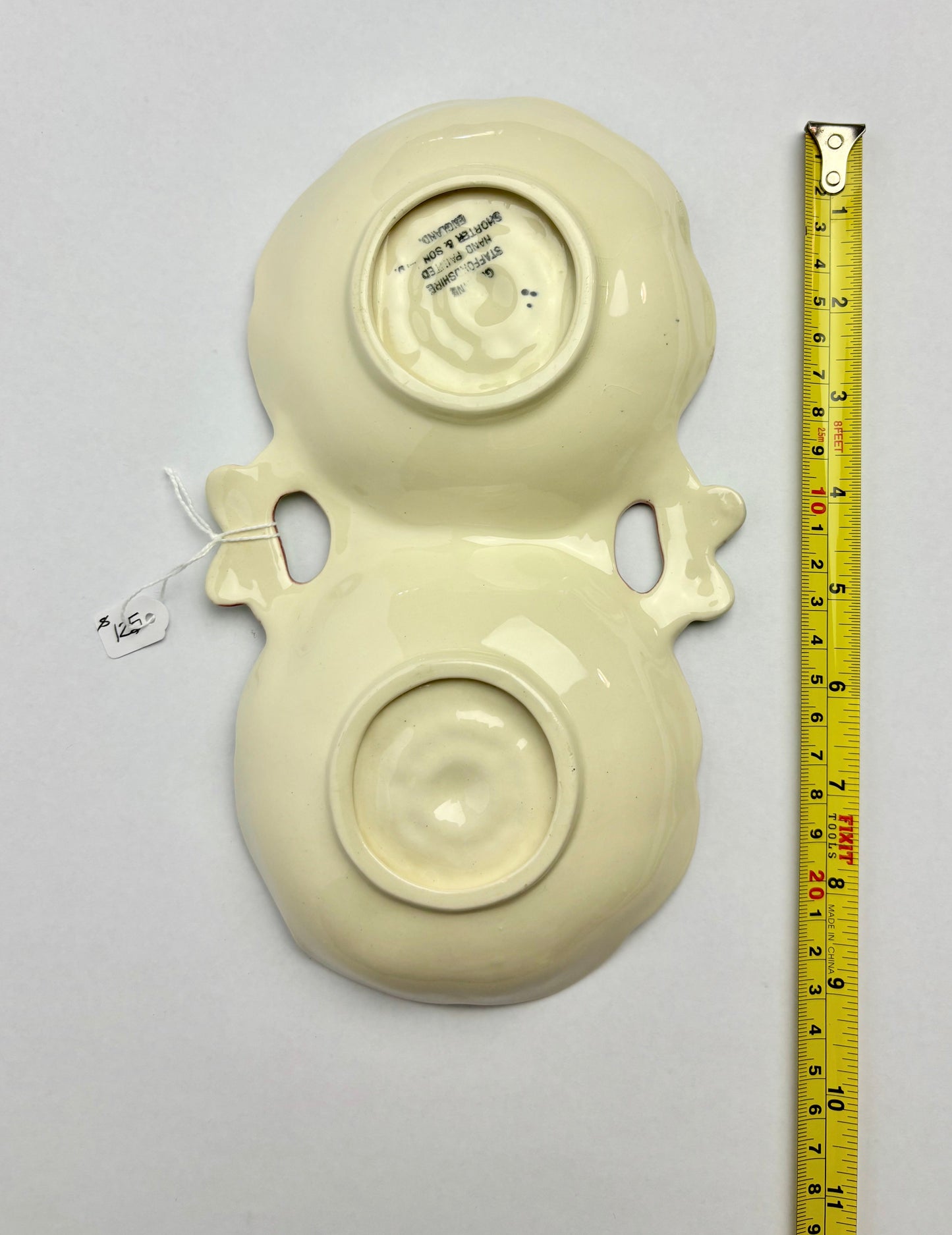 Anemone Majolica Twin Dish by Shorter & Son