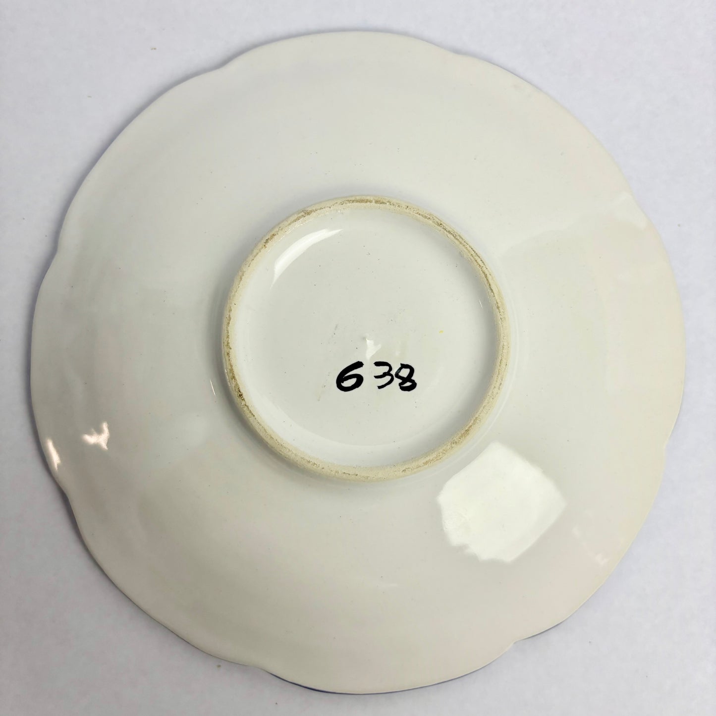 Vintage hand-painted Portuguese china tea set, complete six service in VGC
