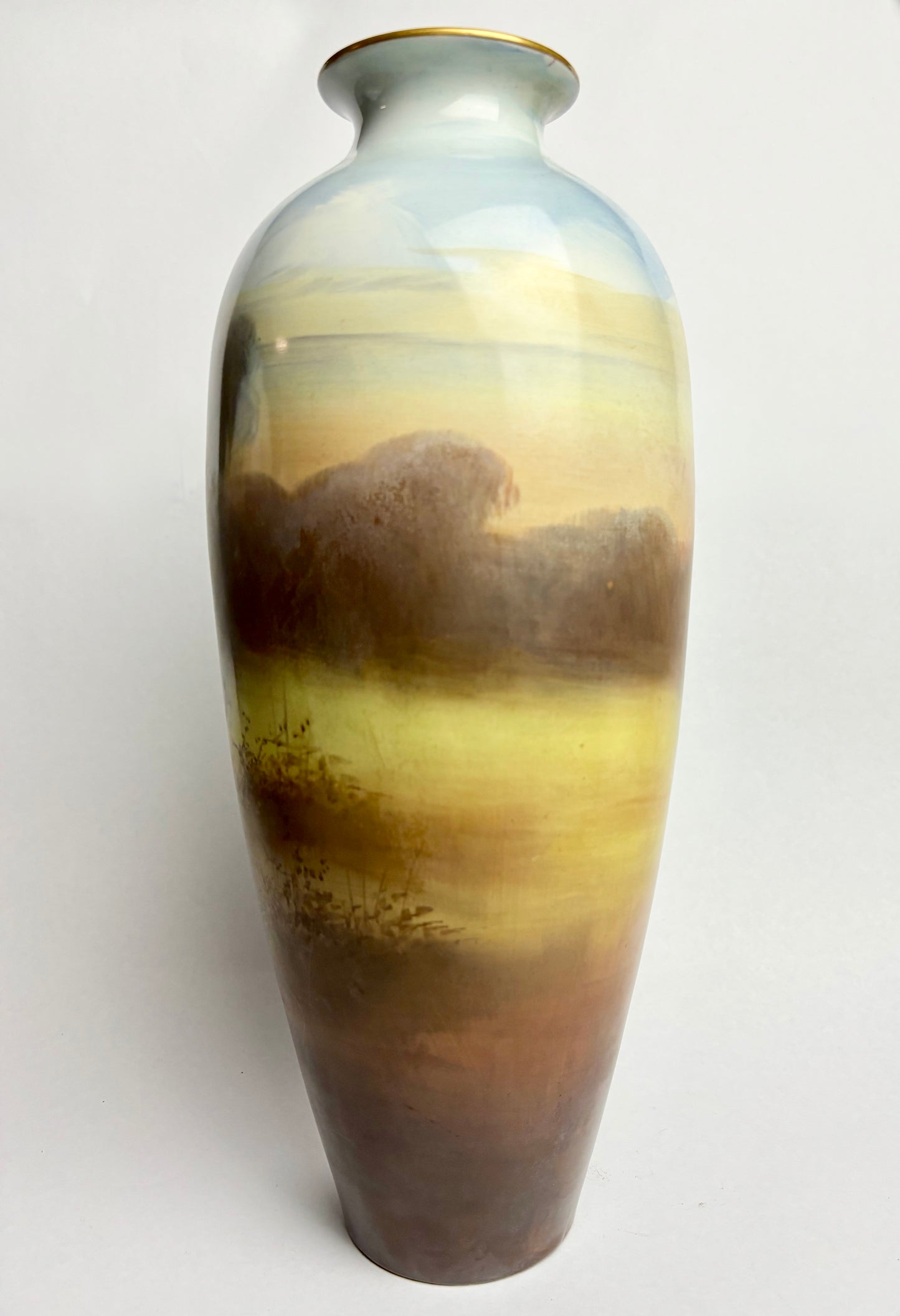 Pair of Hand-painted Winton Vases with Pheasants
