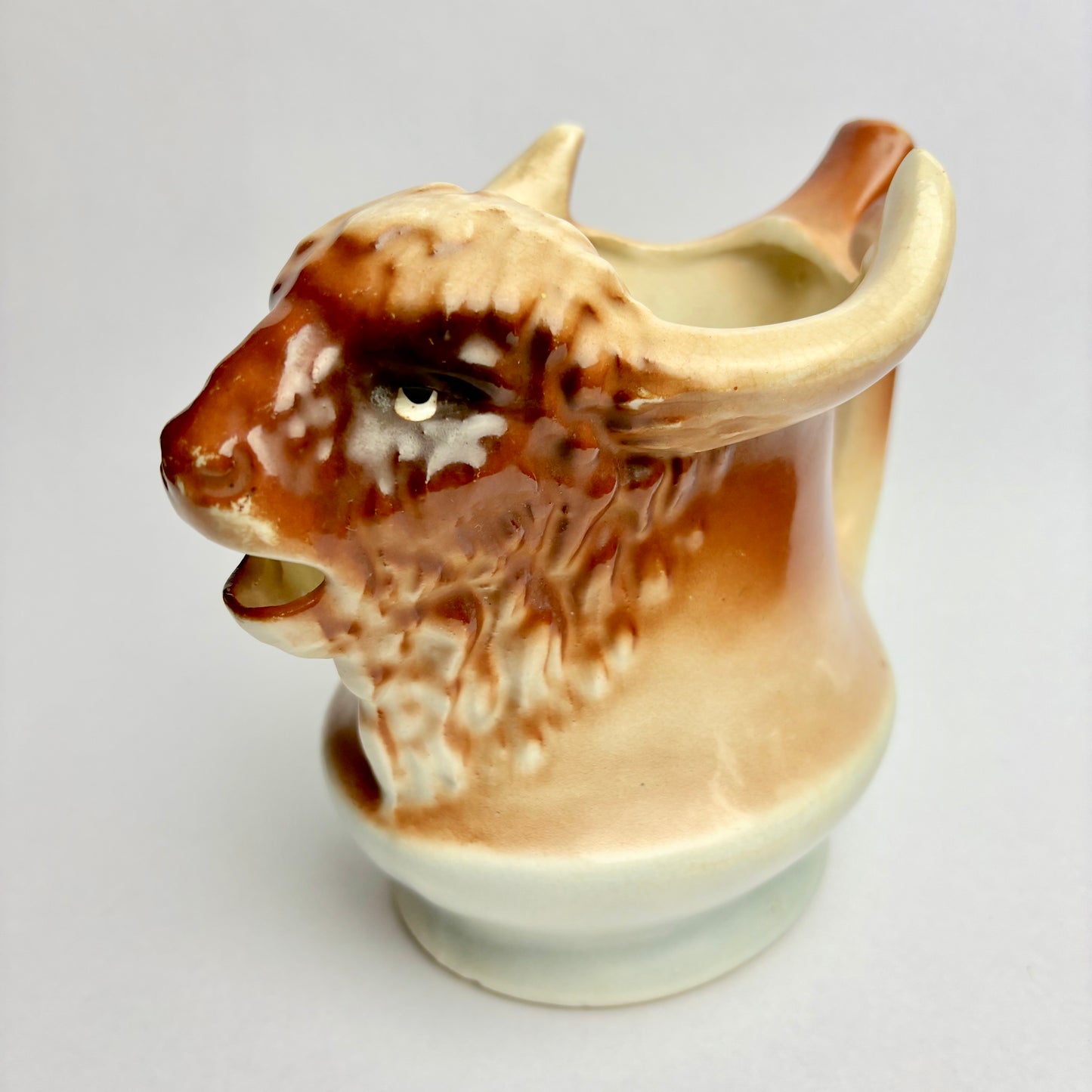 XL Antique Austrian Bison Pitcher