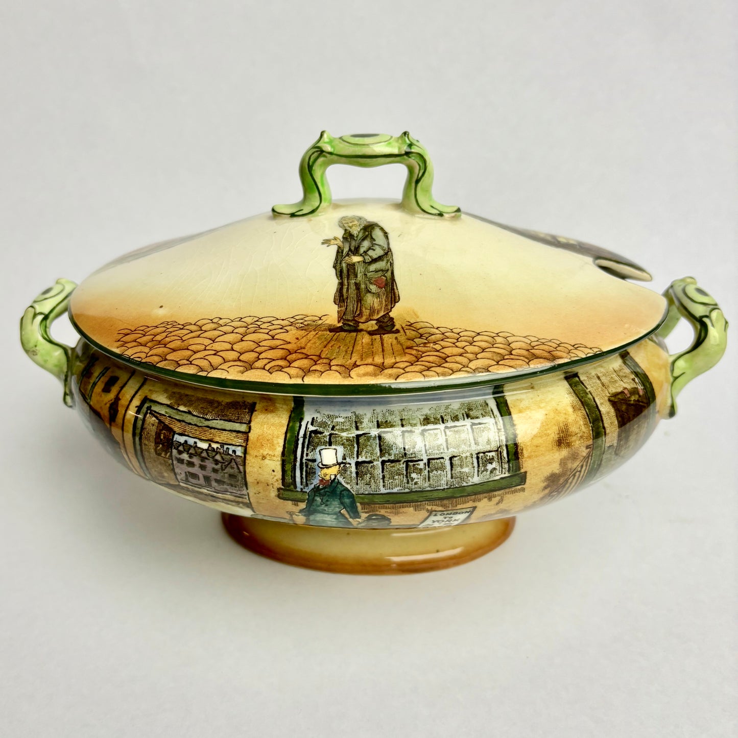 Royal Doulton Dickens Ware Tureen Mr Micawber Mr Pickwick D2993