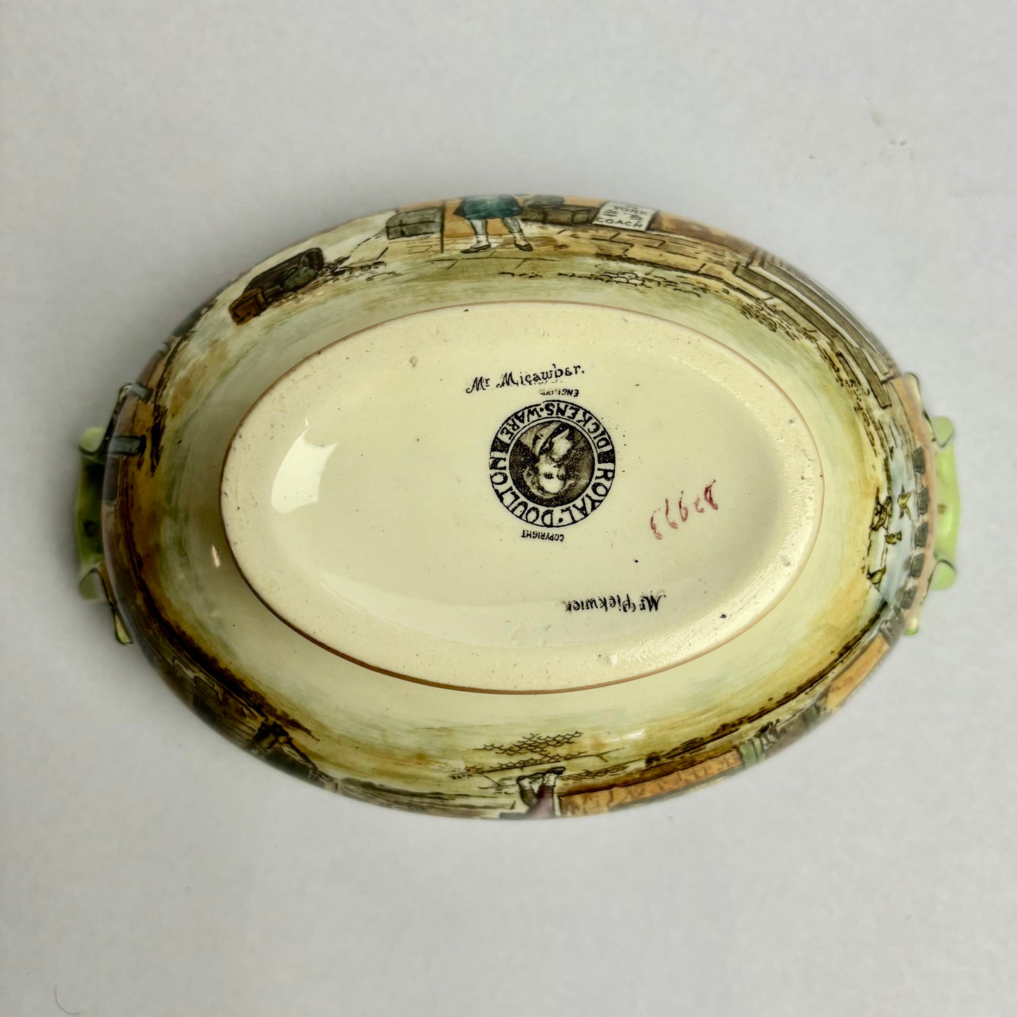 Royal Doulton Dickens Ware Tureen Mr Micawber Mr Pickwick D2993