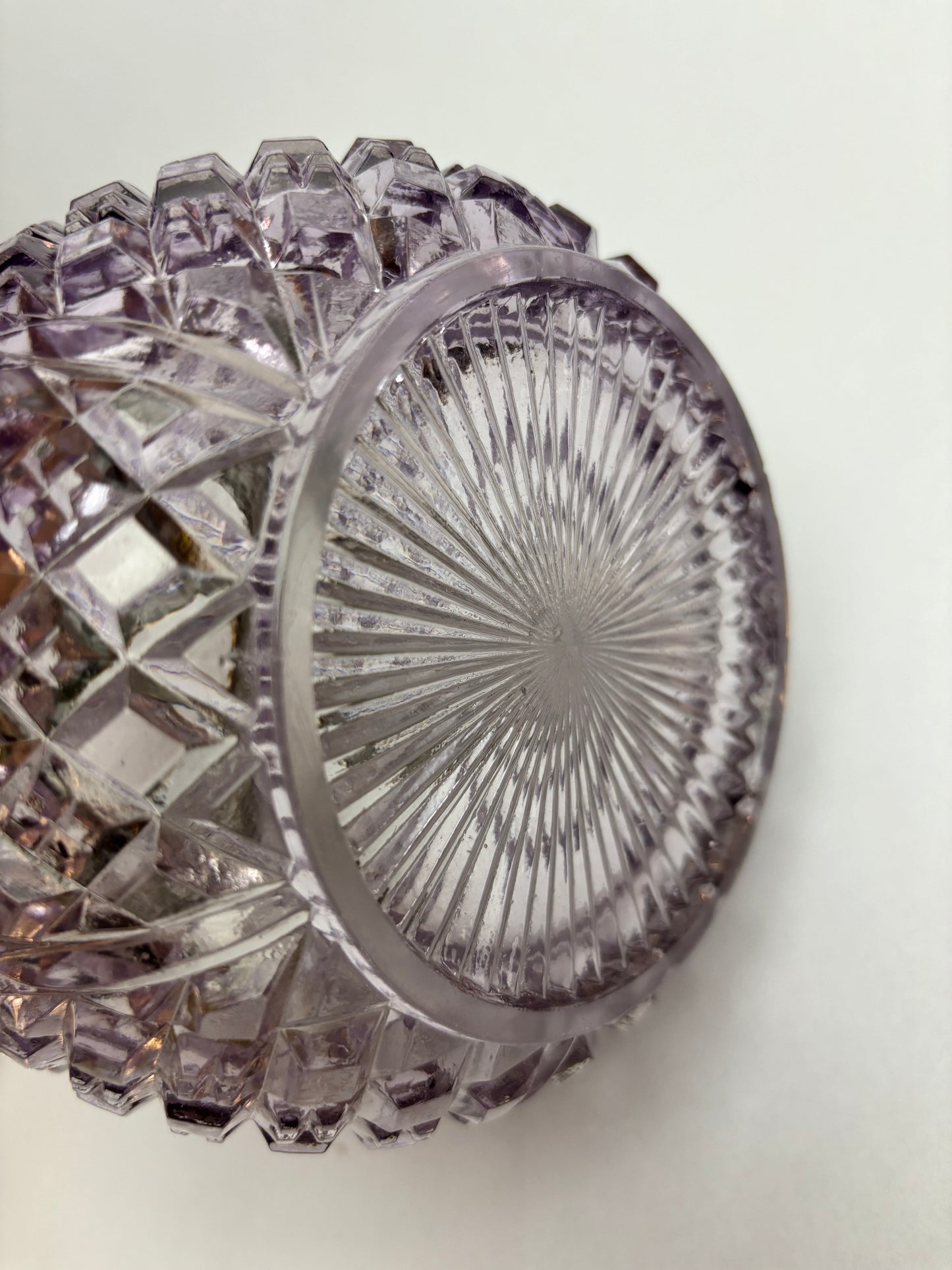 Antique Amethyst Glass Biscuit Barrel