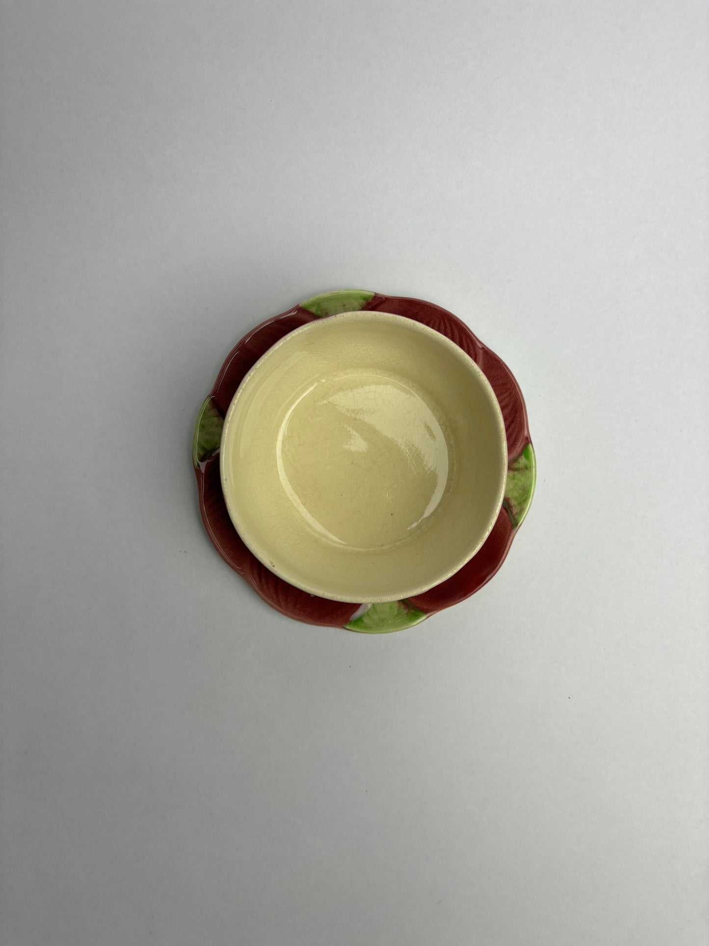 Anemone Majolica Lidded Pot by Shorter & Son