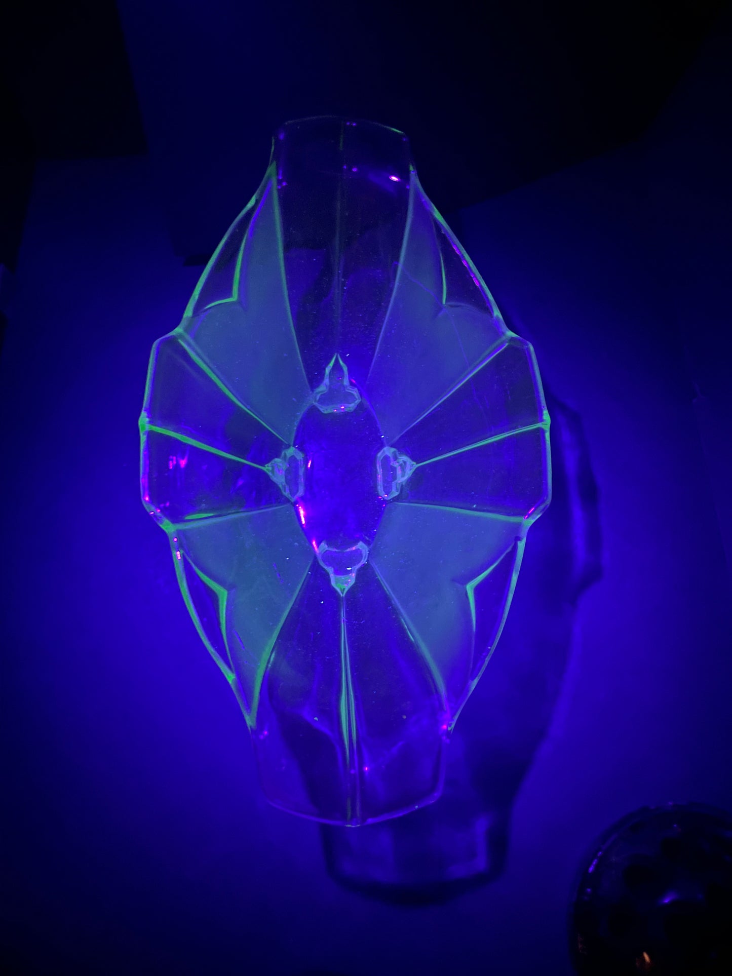 Art Deco Uranium Glass Bowl