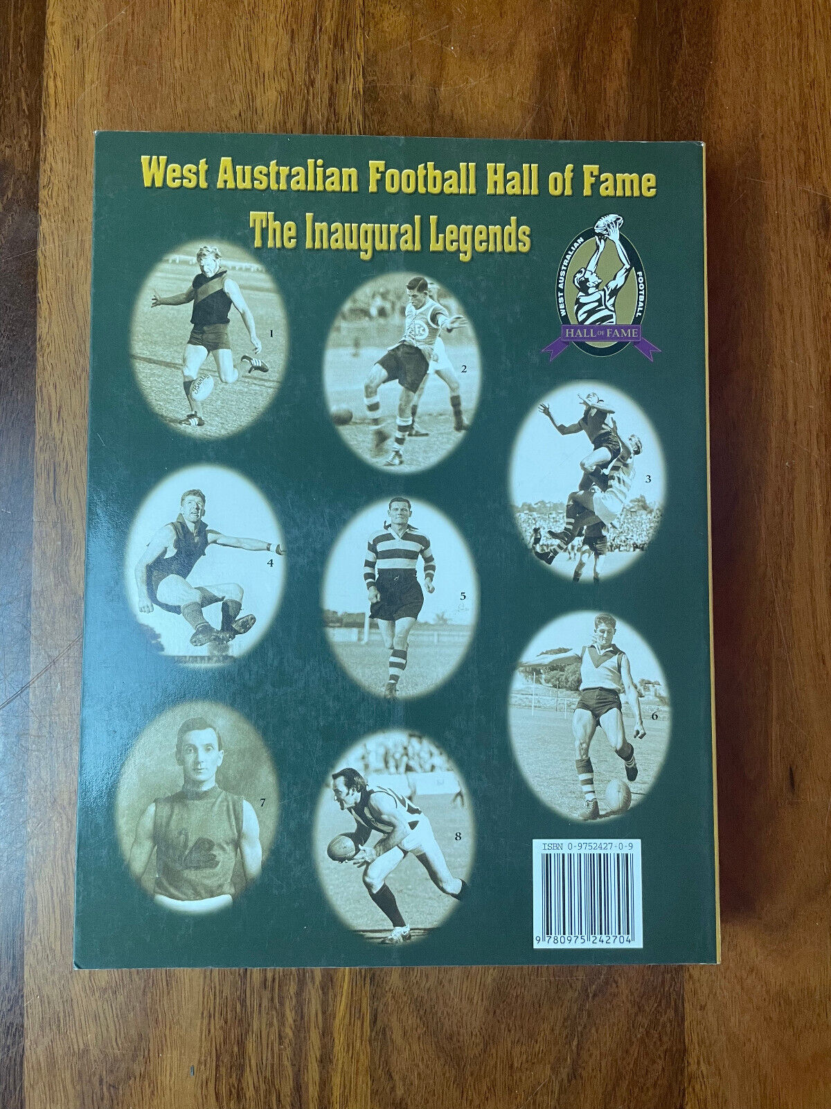 Behind the Play: History of Football in WA Anthony Barker SIGNED Moss Narkle