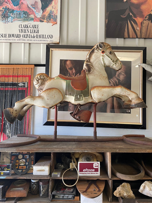 Australian Mobo Tin Child’s Rocking Horse c 1950's