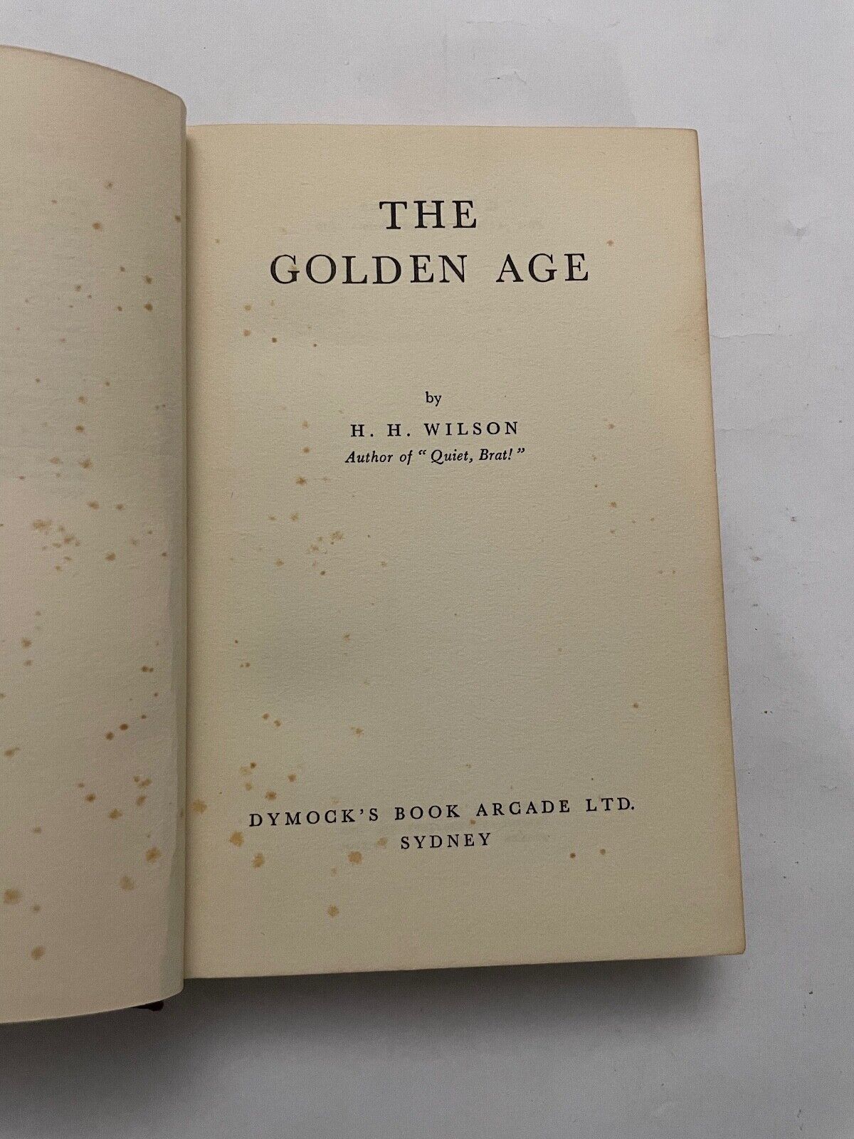 The Golden Age by HH Wilson (Hardcover, 1959) scarce