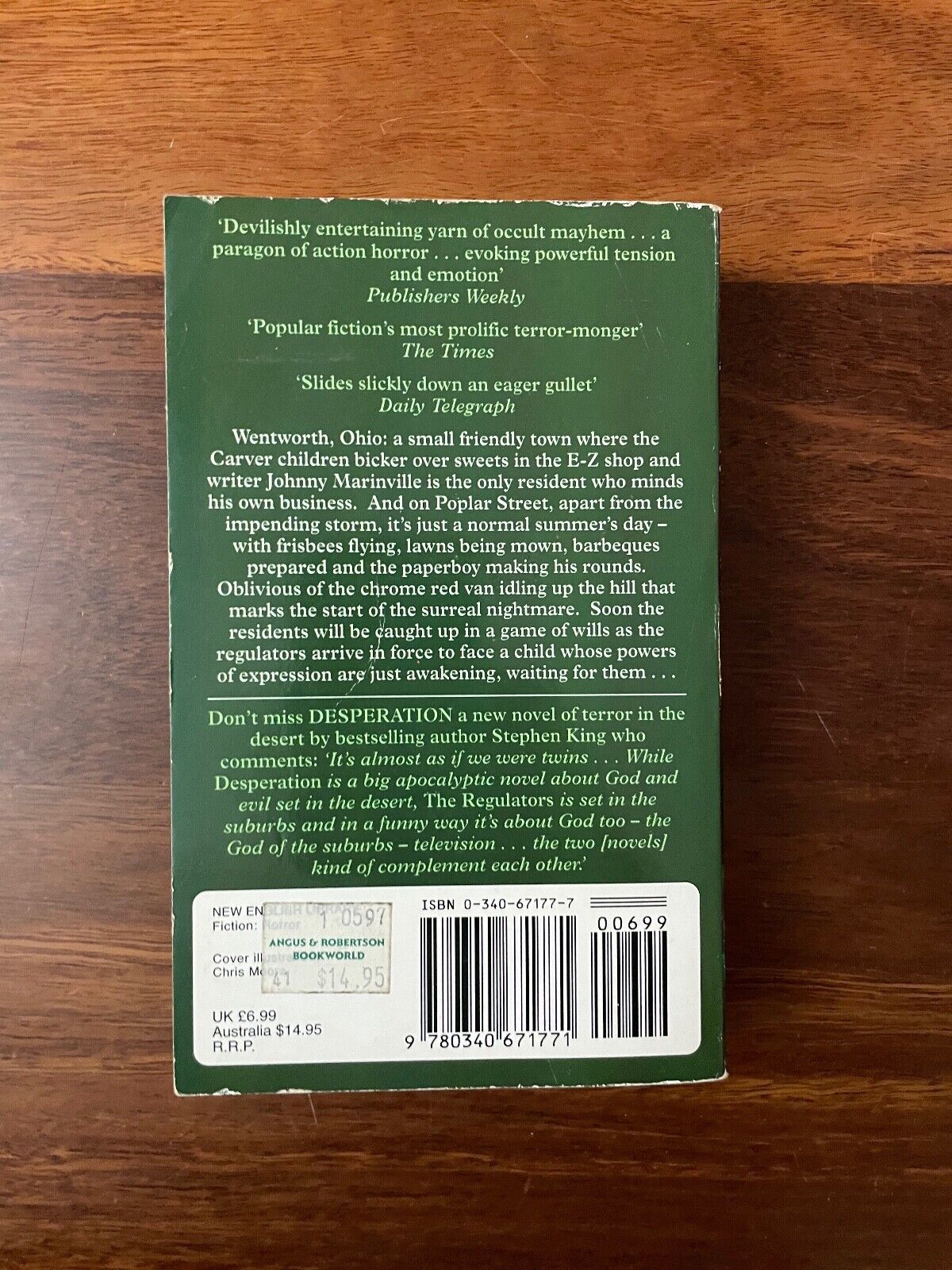The Regulators by Richard Bachman (Softcover, 1997)