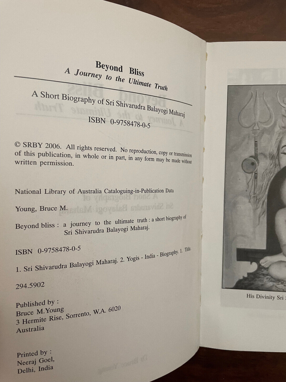BEYOND BLISS: THE JOURNEY OF A YOGI TO THE ULTIMATE TRUTH