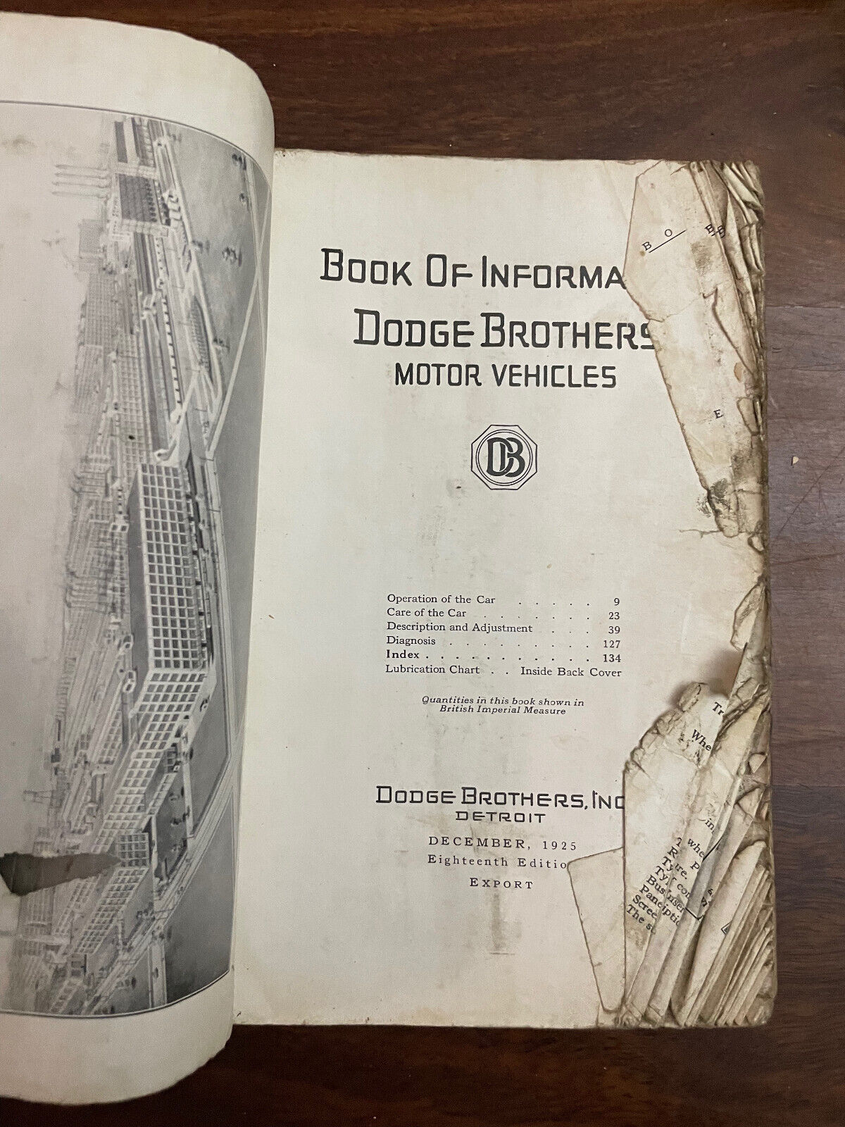 Two Books Of Information-Dodge Brothers Motor Vehicles - Dodge Brothers Detroit