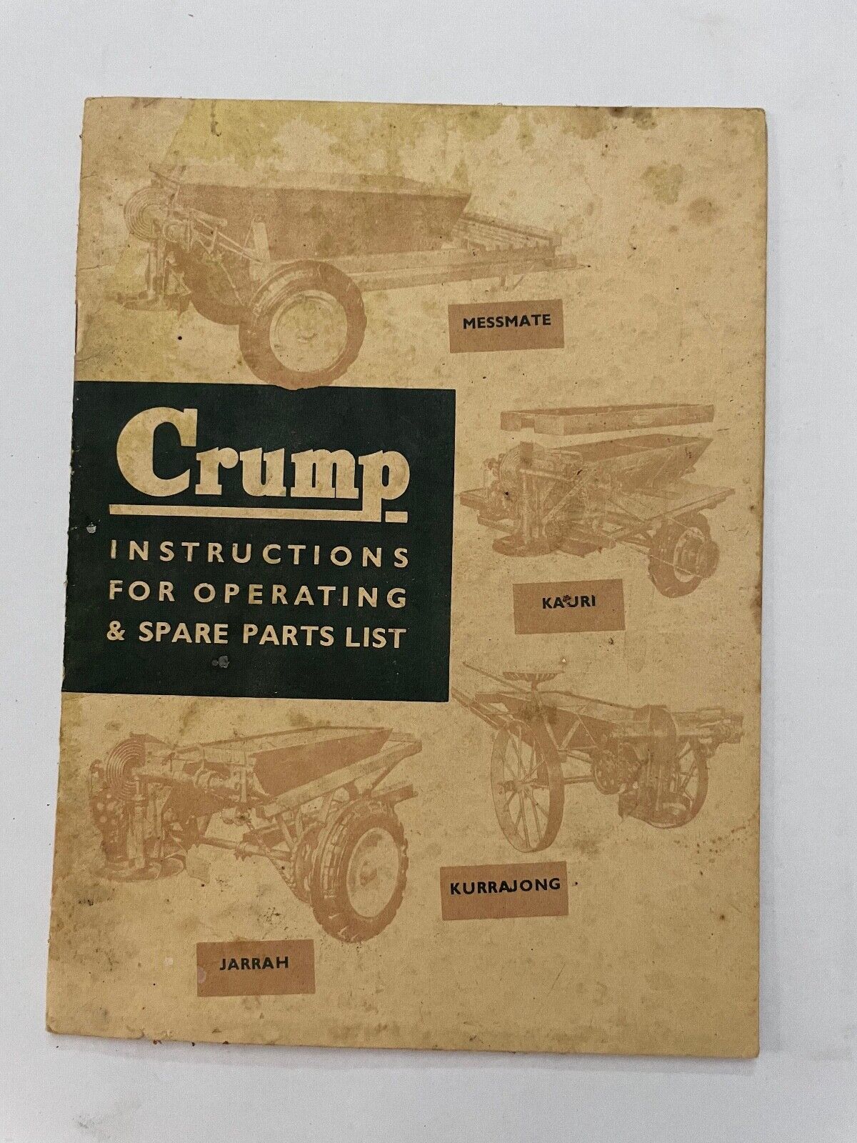 Crump Instructions for Operating & Spare Parts List