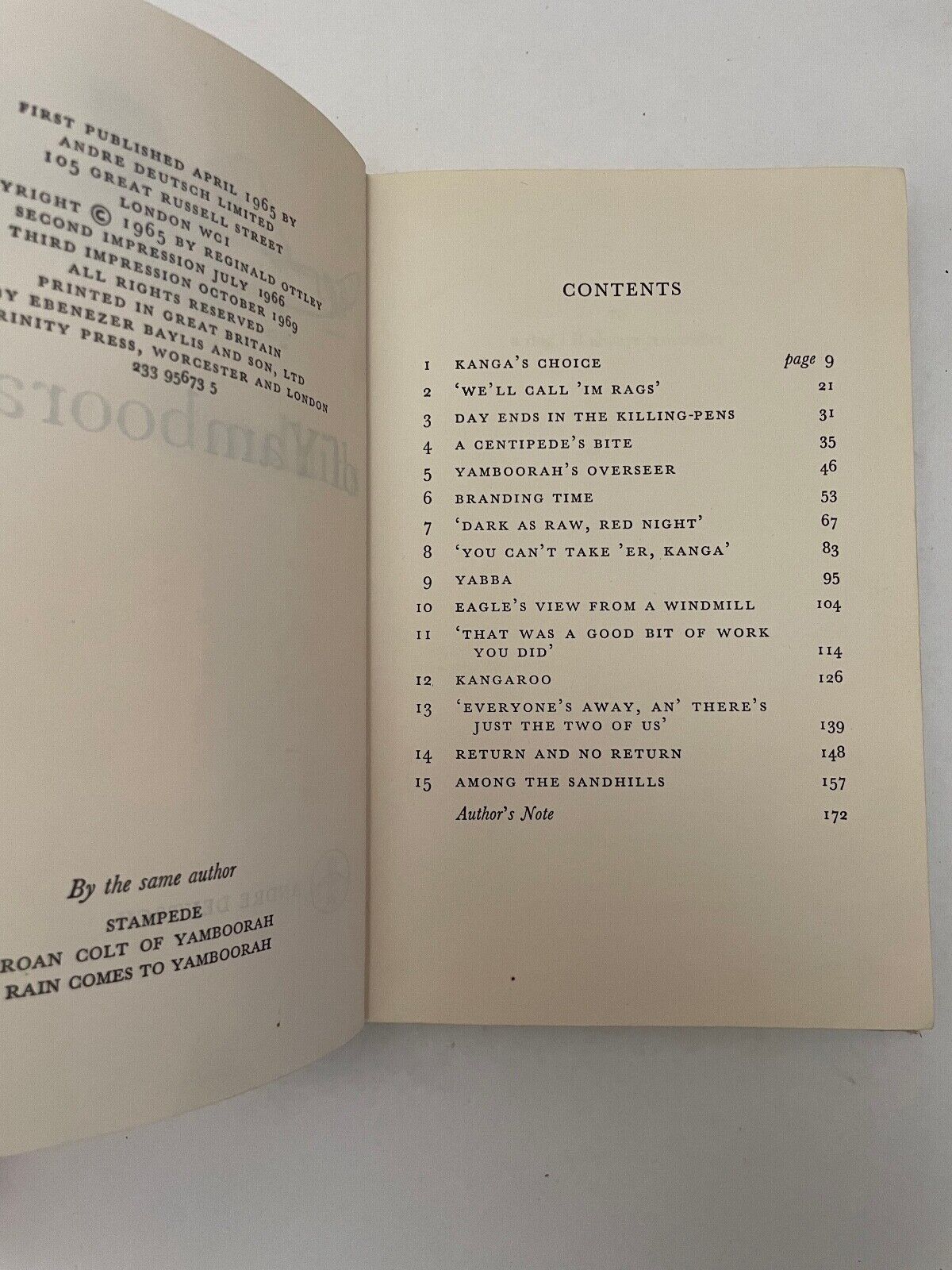 By the Sandhills of Yamboorah by Reginald Ottley (Hardcover, 1965)