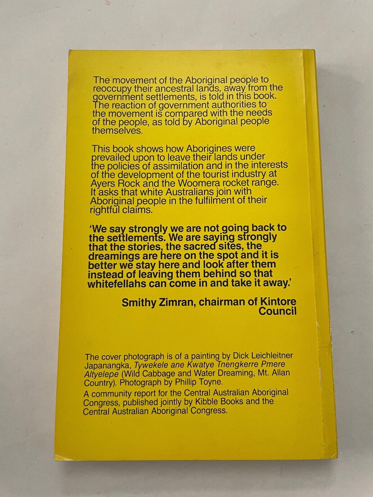 Settle down country: Pmere arlaltyewele by Japanangka 1983 9780908150052