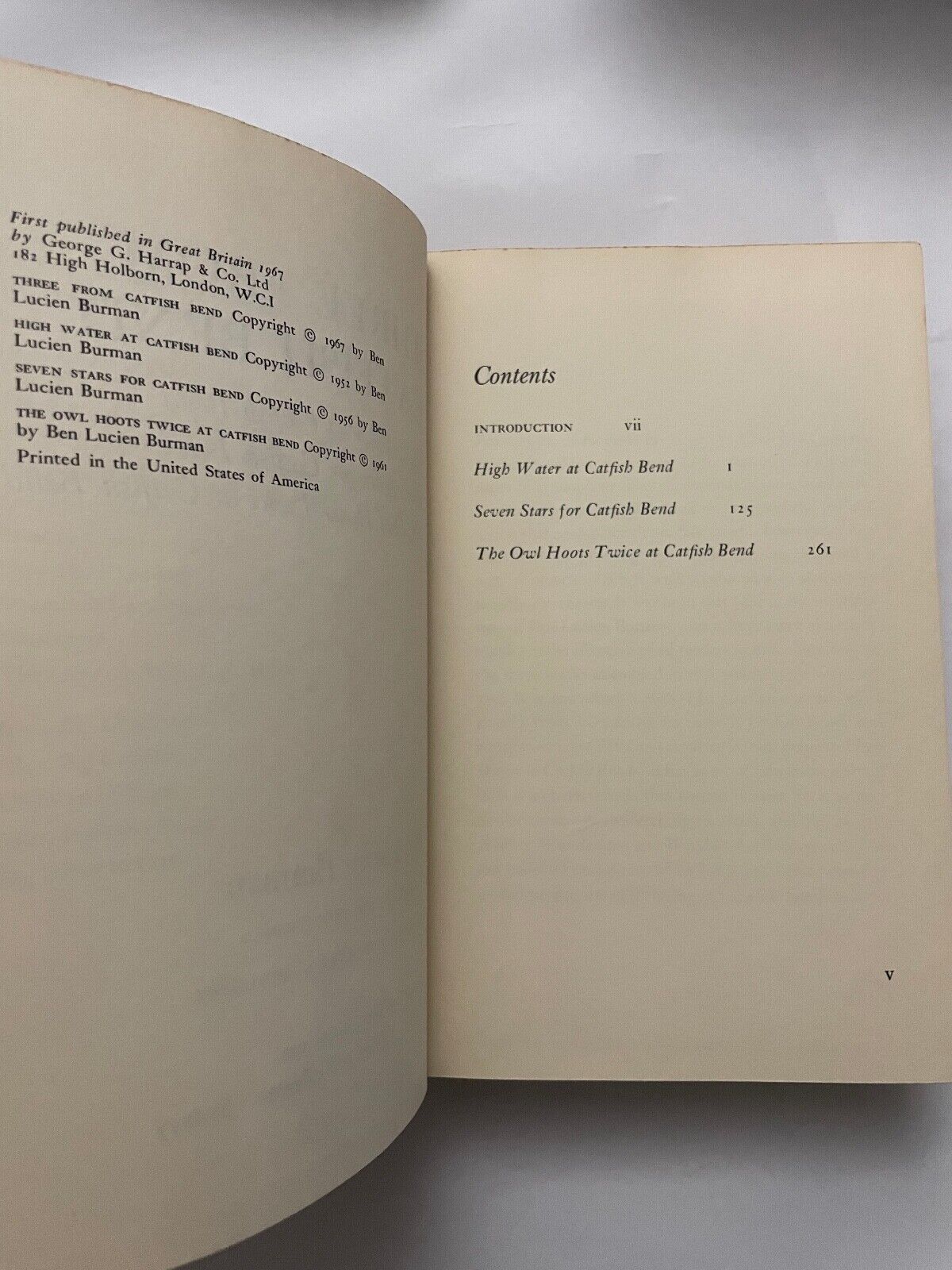 Three from Catfish Bend by Ben Lucien Burman