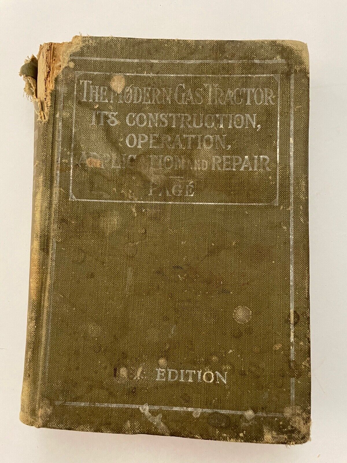 The Modern Gas Tractor by Victor W Page (scarce)