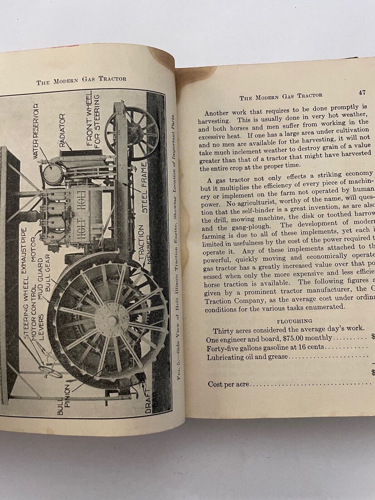 The Modern Gas Tractor by Victor W Page (scarce)