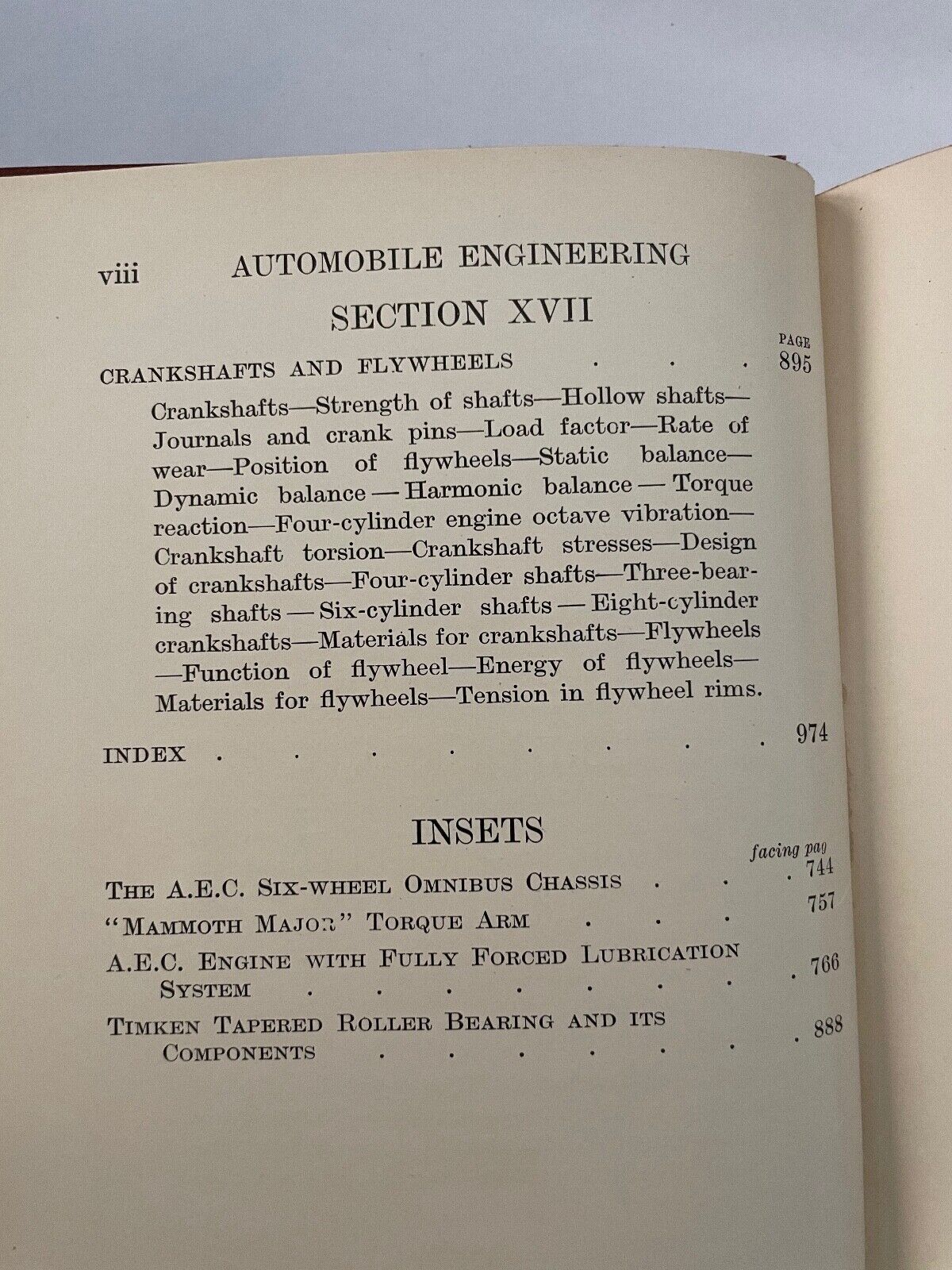 Automobile Engineering Vol IV and Vol V (two volumes) Kerr Thomas