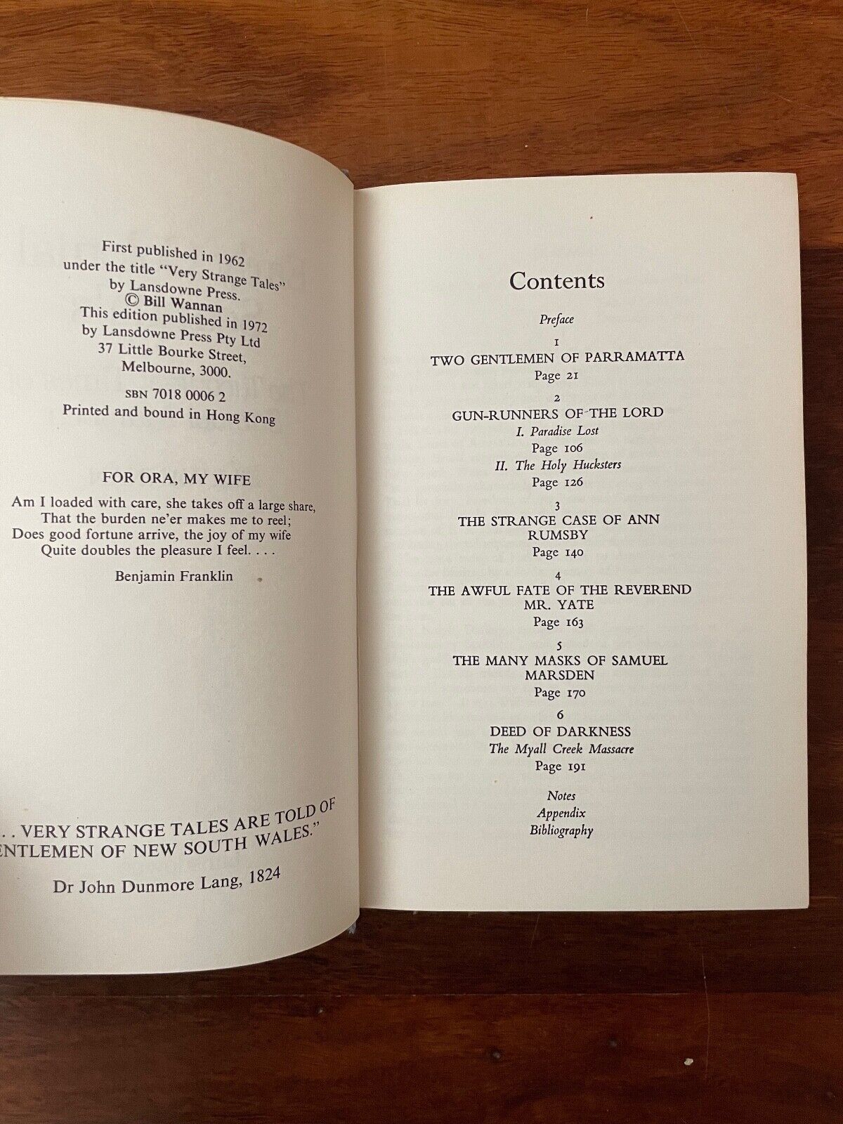 Early Colonial Scandals by Bill Wannan