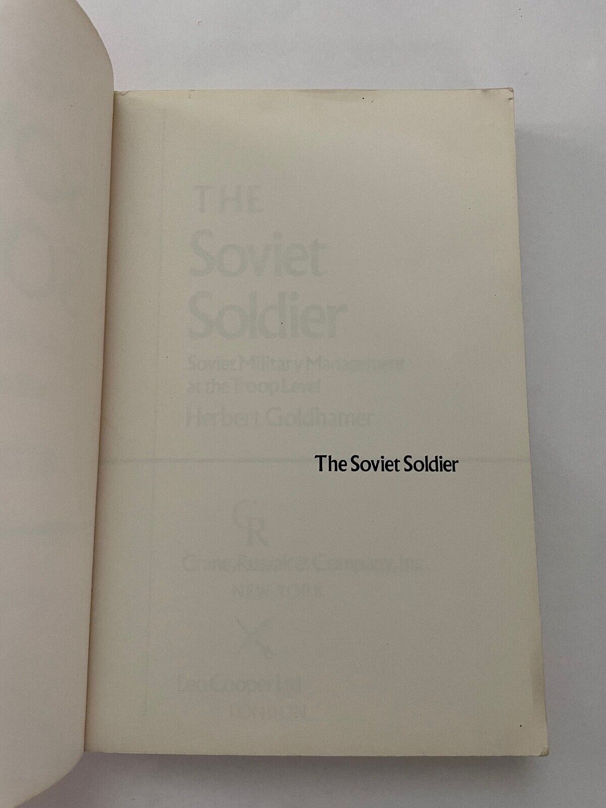 The Soviet Soldier by Goldhamer Herbert - Book - Soft Cover
