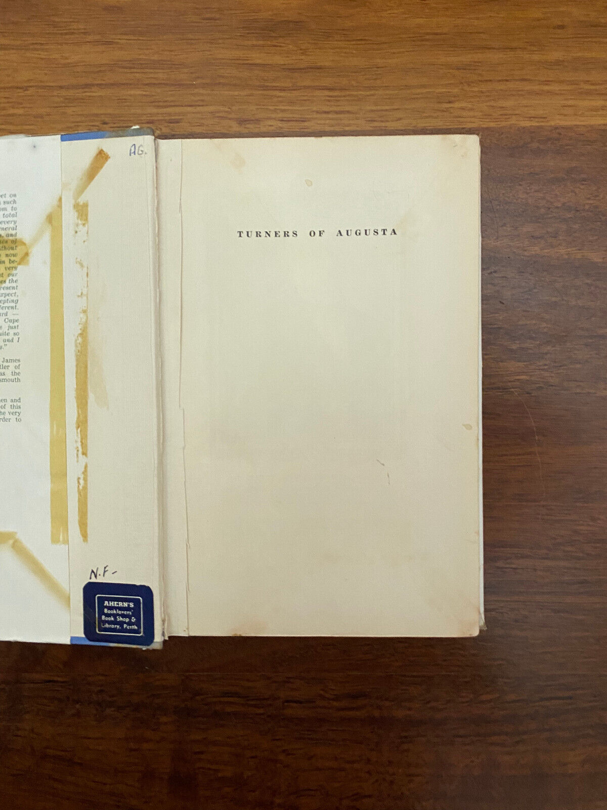 Turners of Augusta by Tom Turner (Hardcover, 1956)