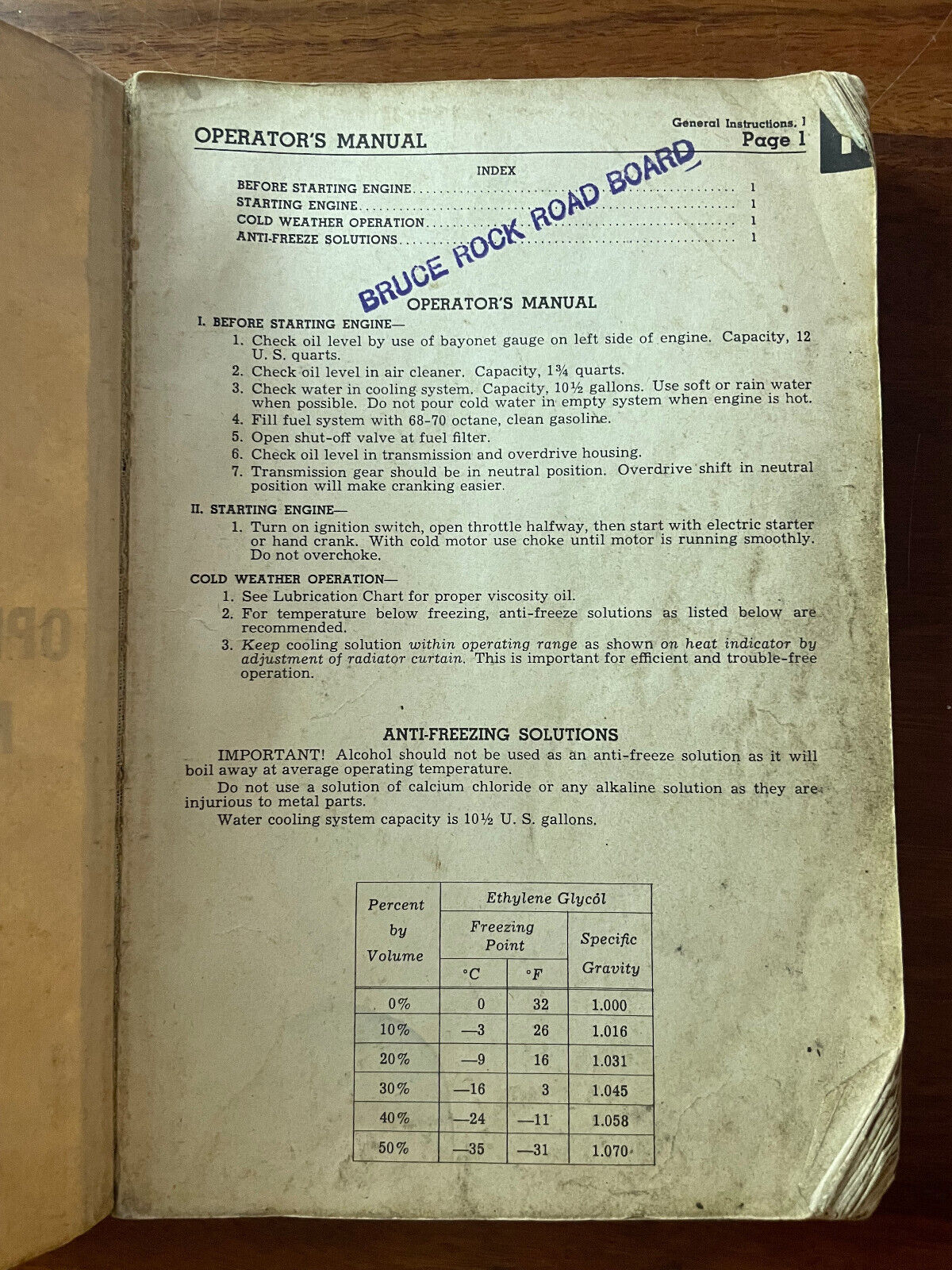 War Dept Galion 101 Road Grader Parts Catalog & Maintenance Manual TM5-1020