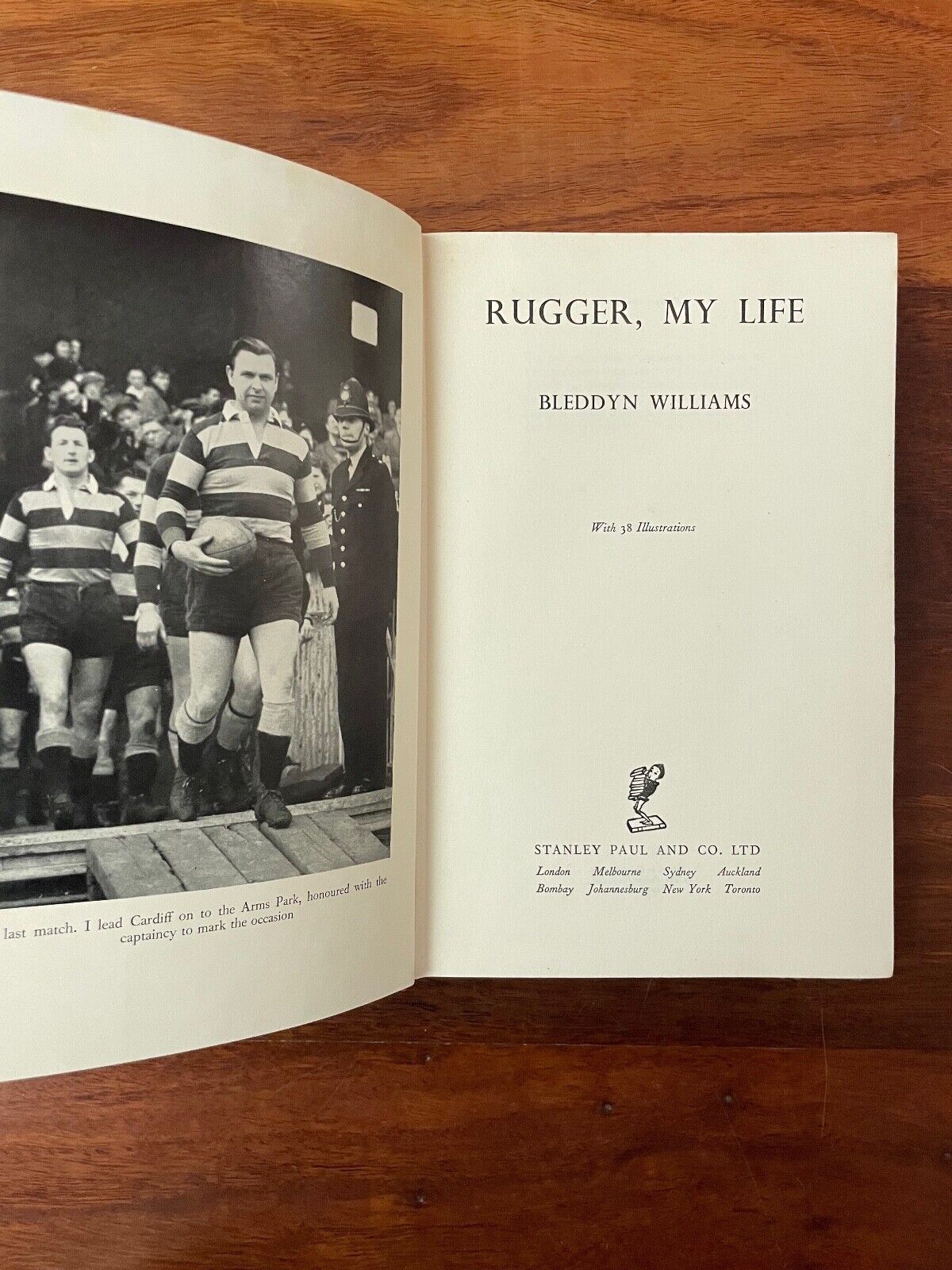 Rugger My Life by Bleddyn Williams (Hardcover, 1956) 1st edition