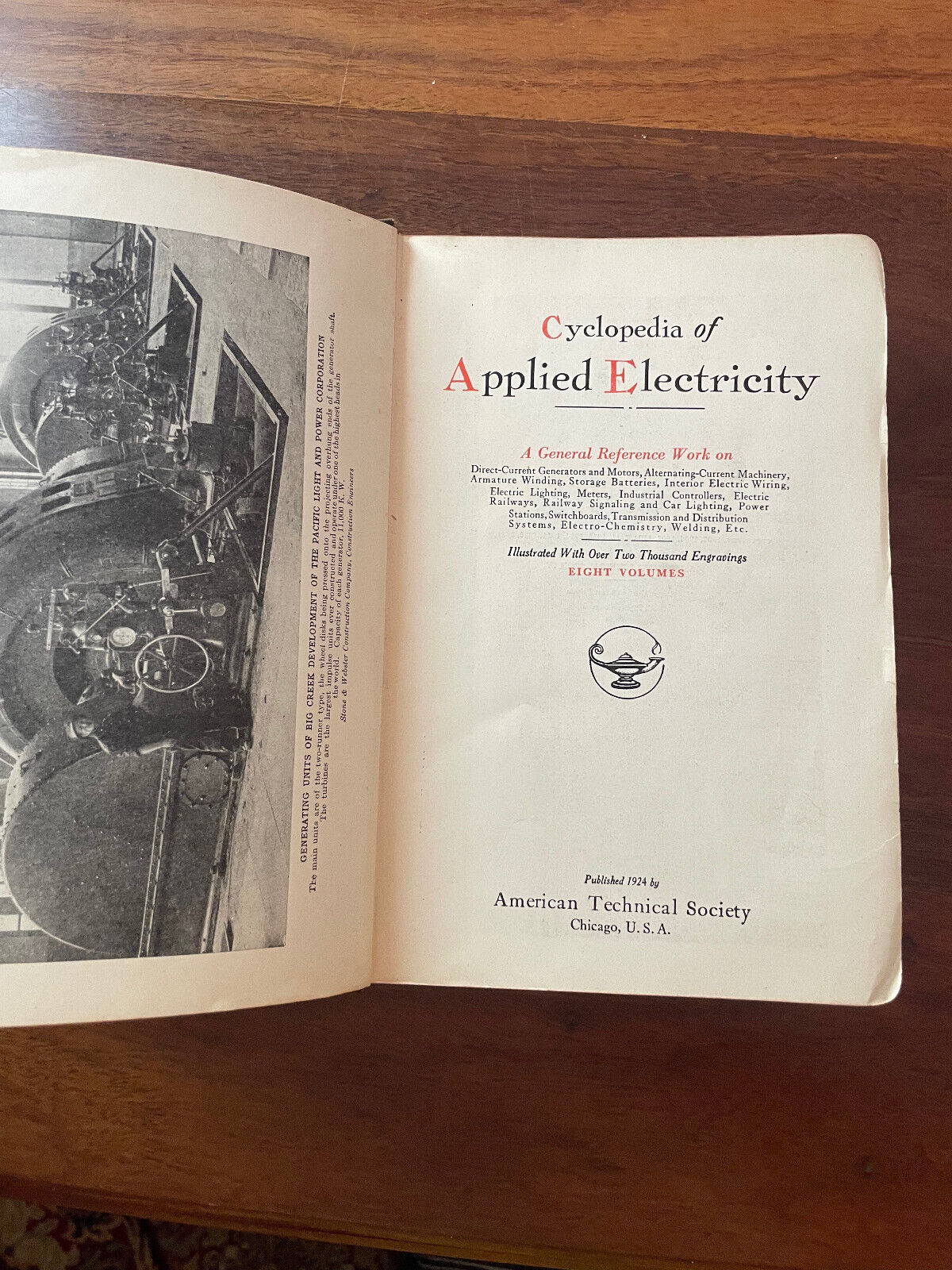 Cyclopedia of Applied Electricity Vol VIII 8 1920 Power Trans. Railway Index