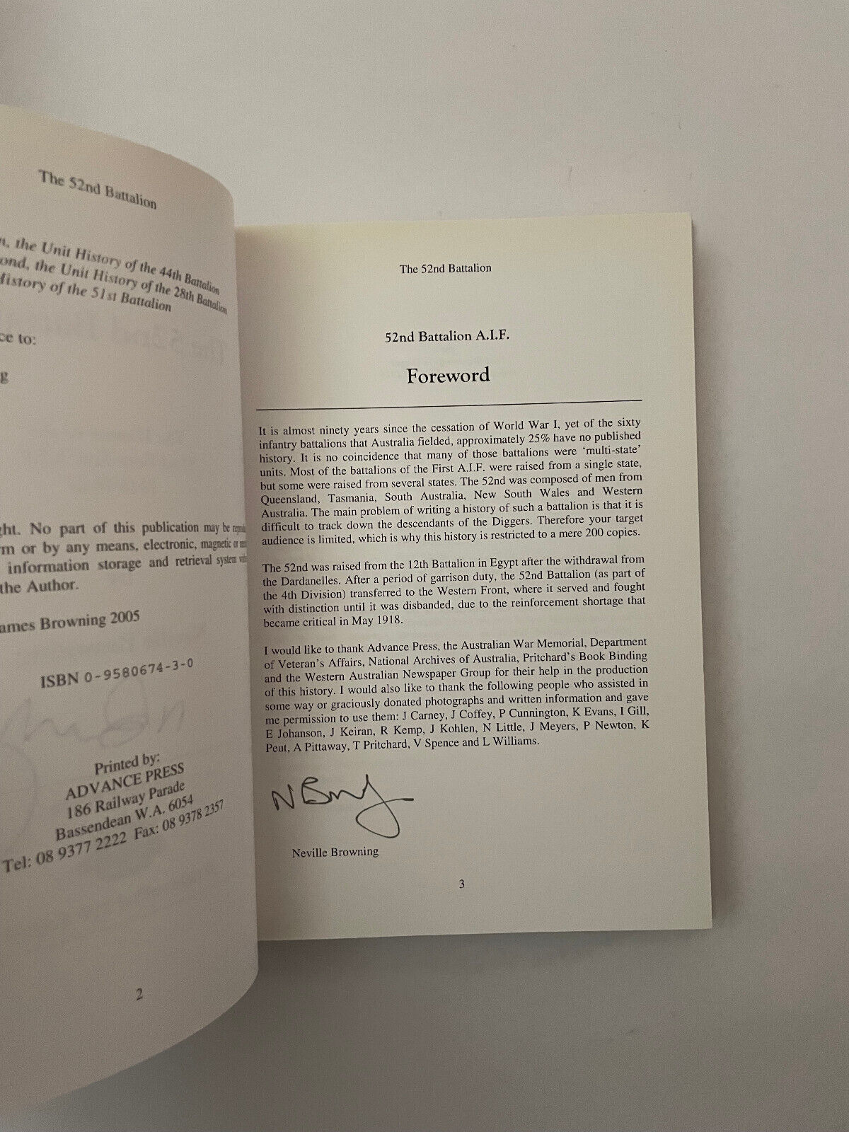 The 52nd Battalion AIF (2nd Edition)