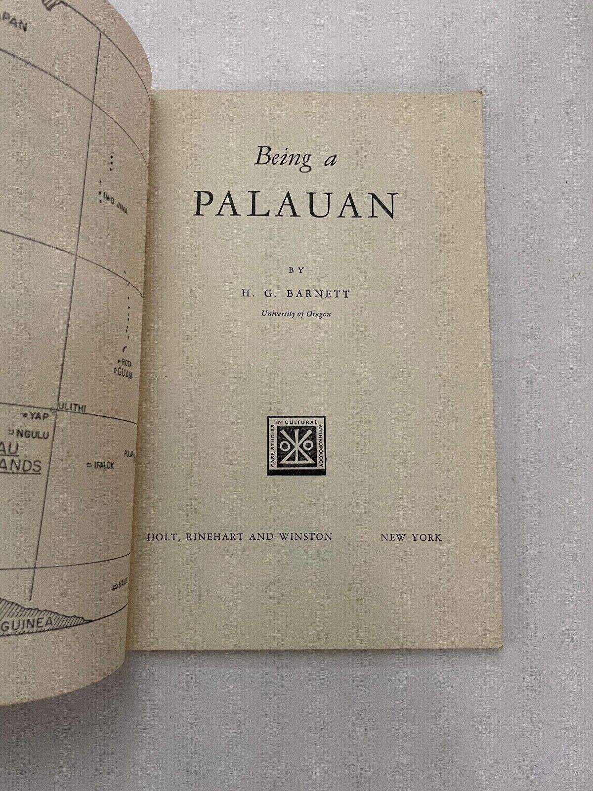 Being a Palauan (Case Studies in Cultural Anthropology) by Barnett, H.G.