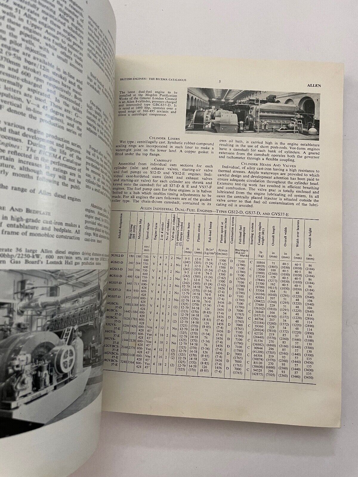 BRITISH ENGINES THE BICEMA CATALOGUE SEVENTH EDITION 1969 HB