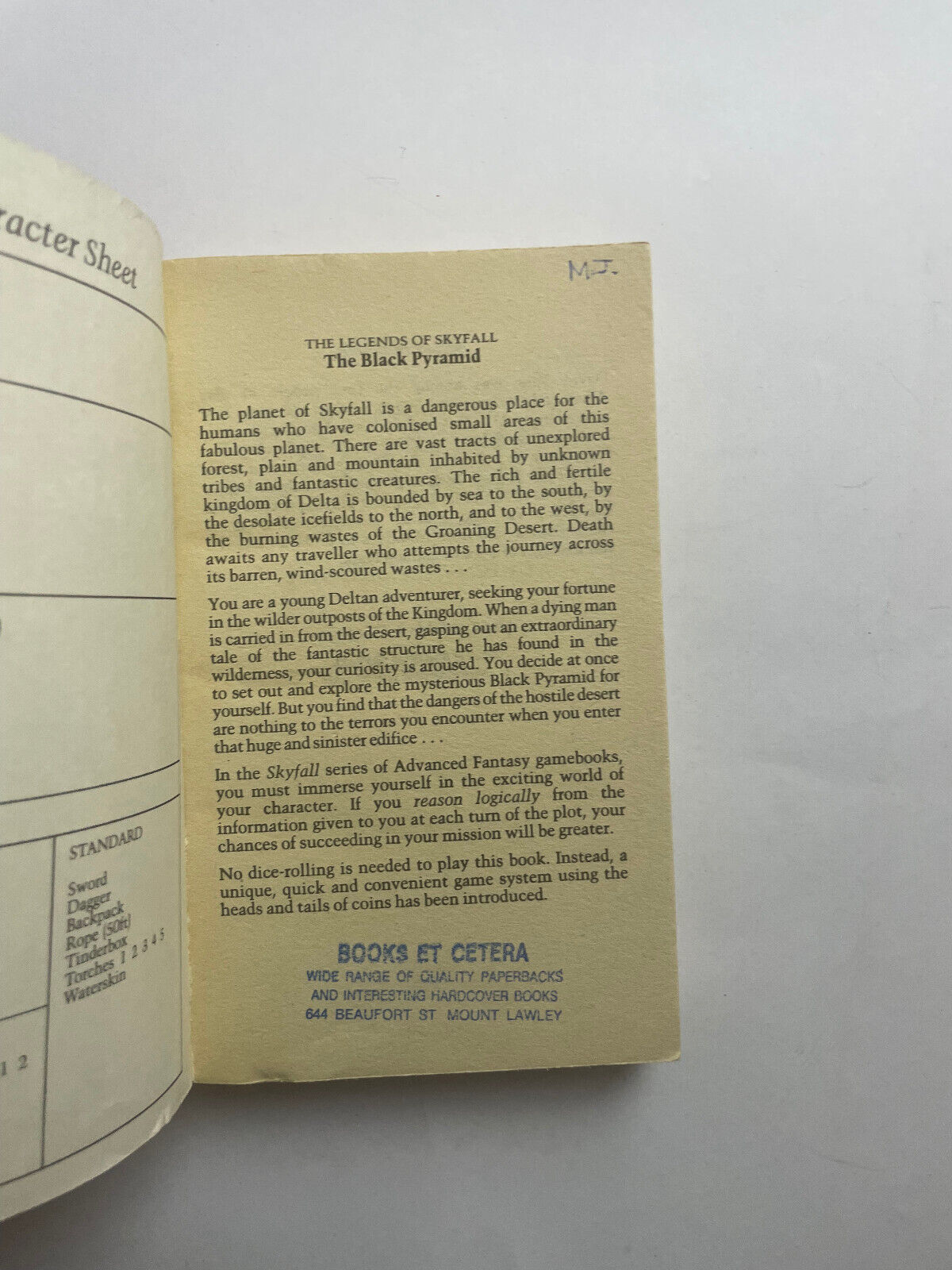 David Tant The Legend Of skyfall 2 The Black Pyramid - Advanced Fantasy Gamebook