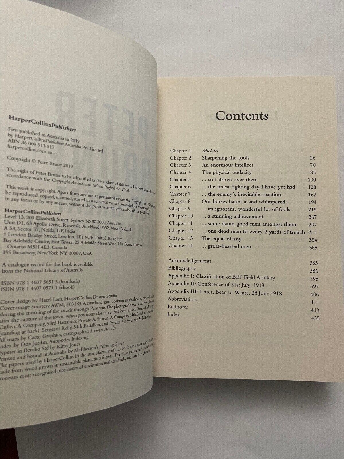 PETER BRUNE Our Great-Hearted Men 2019 HC Book