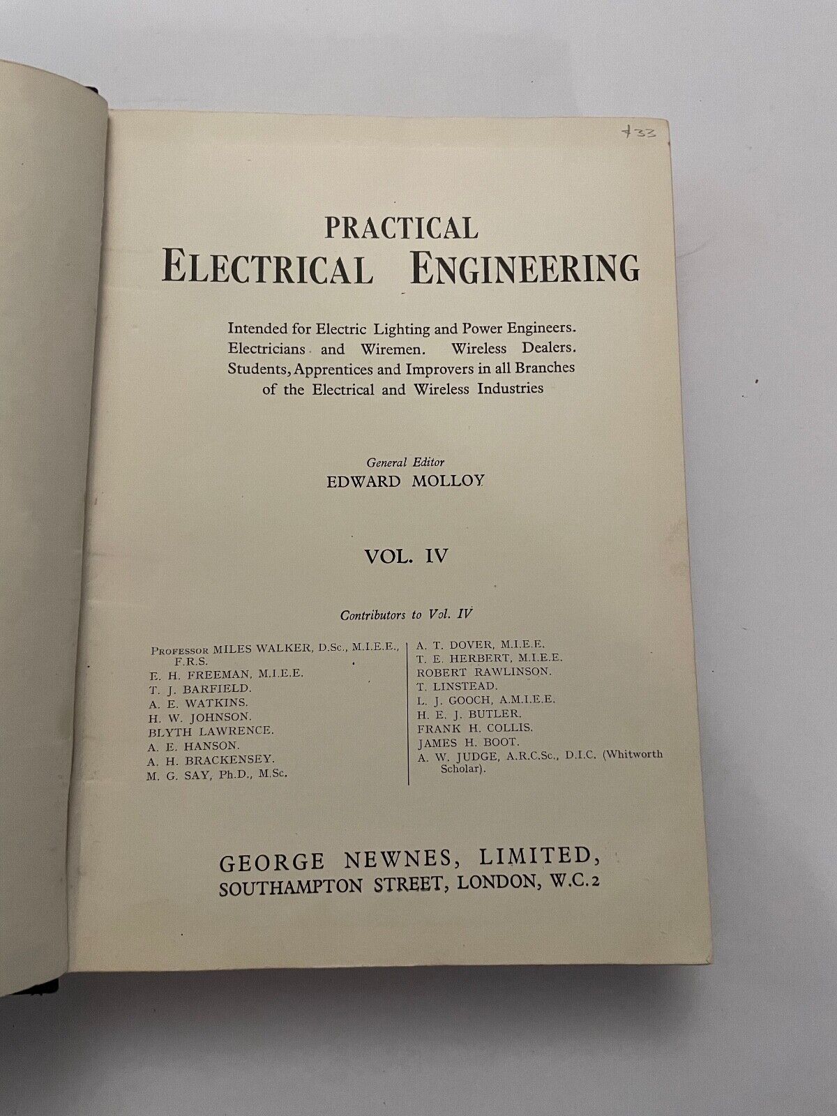 Newnes Practical Electrical Engineering Edward Molloy Vol 4