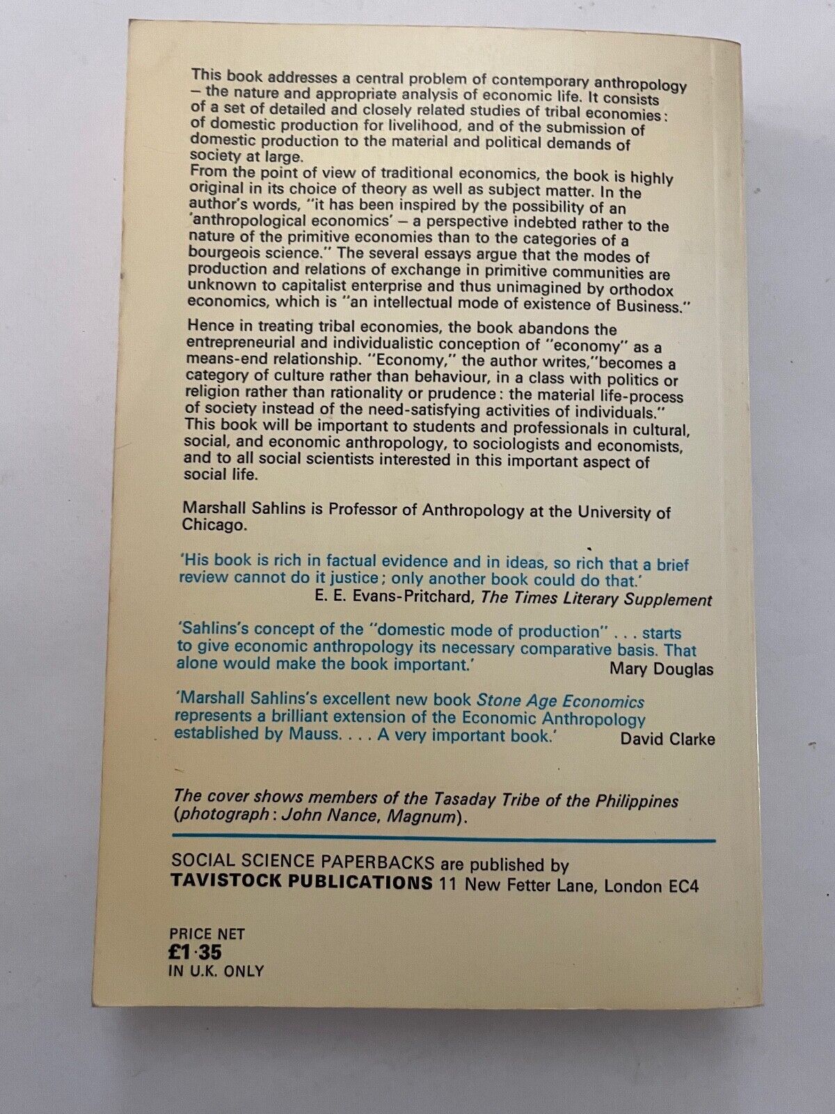 Stone Age Economics By Marshall Sahlins