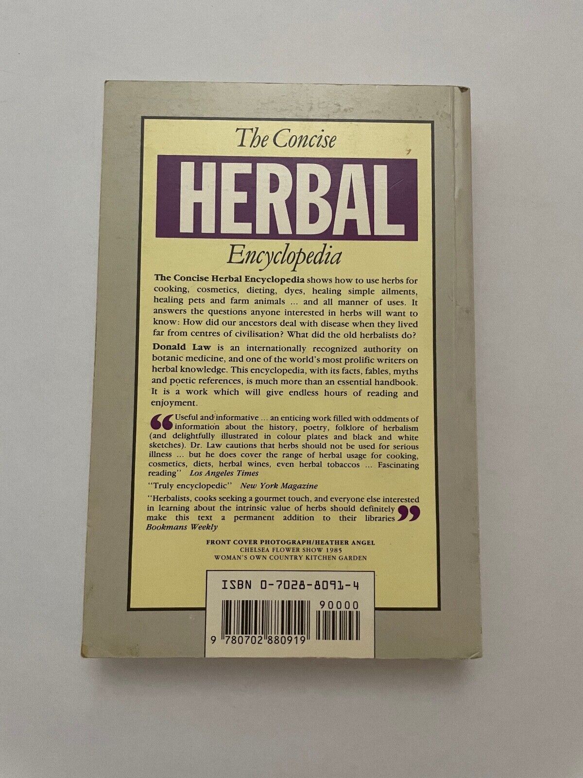 Concise Herbal Encyclopaedia by Law, Donald