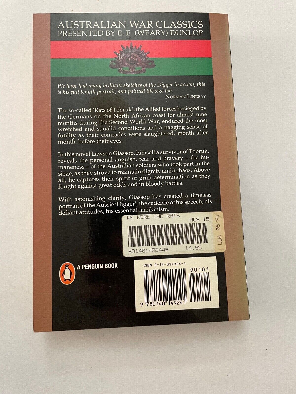 We Were the Rats (Australian War Classics) by Lawson Glassop