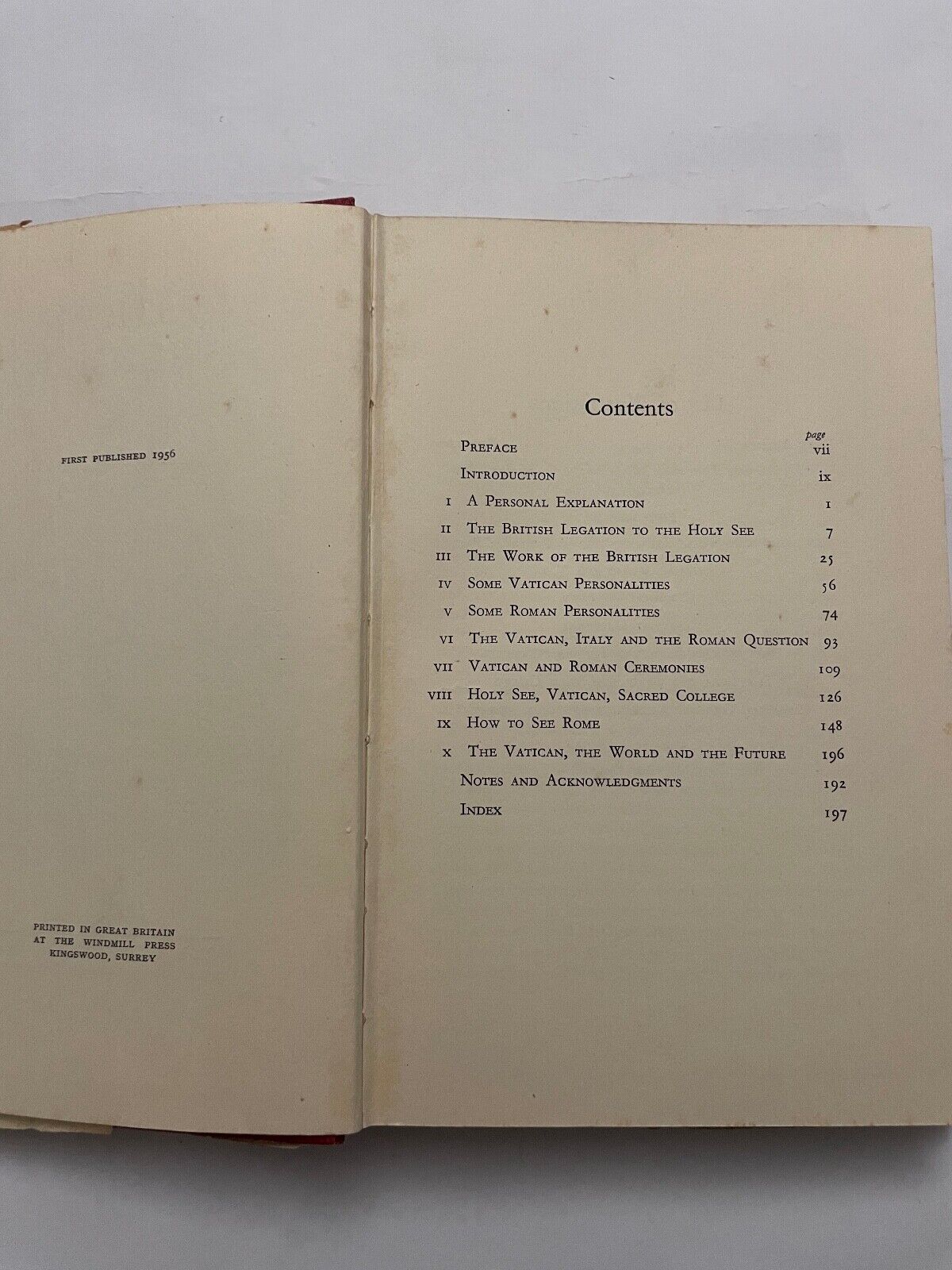 Vatican Assignment by Sir Alec Randall (Hardcover, 1957) 1st edition