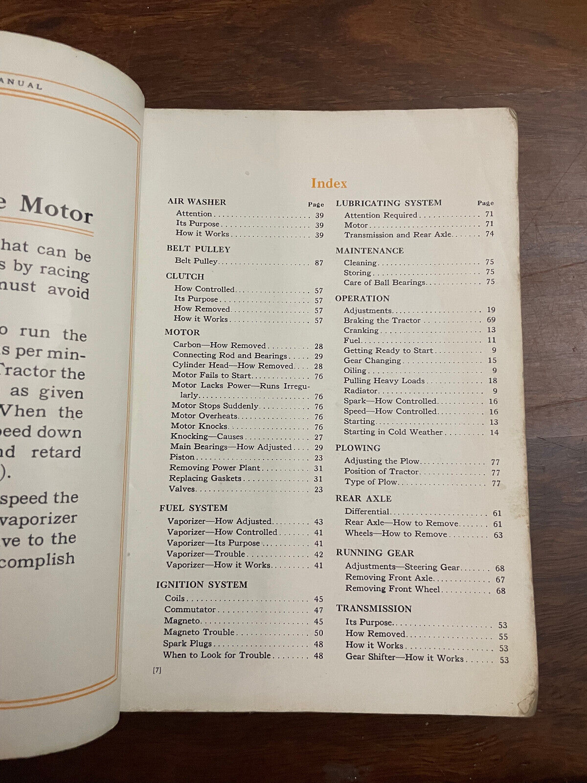 Fordson Tractor Owners Manual 1922 1923 1924 1925 1926 1927 1928 1929 User Guide