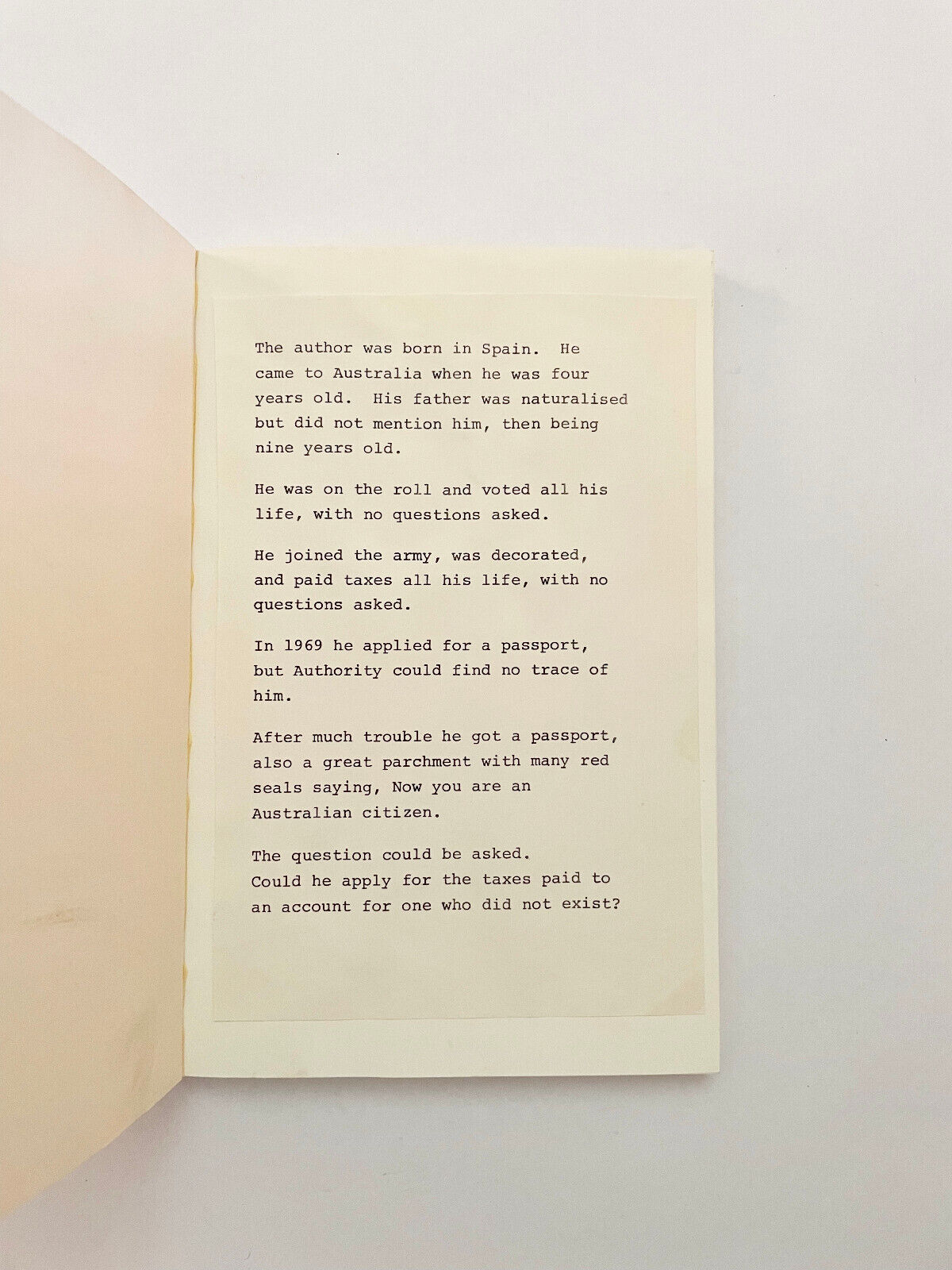 A "day" in the army by Andrew Torrent