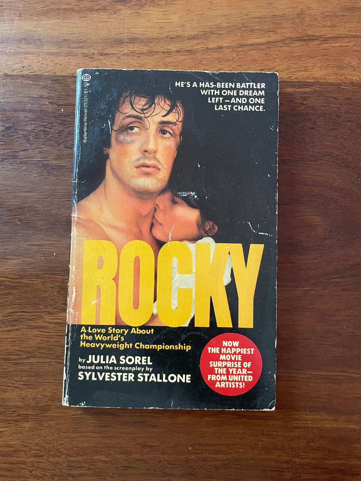 Rocky I, II & III by Sylvester Stallone and Julia Sorel (three books)