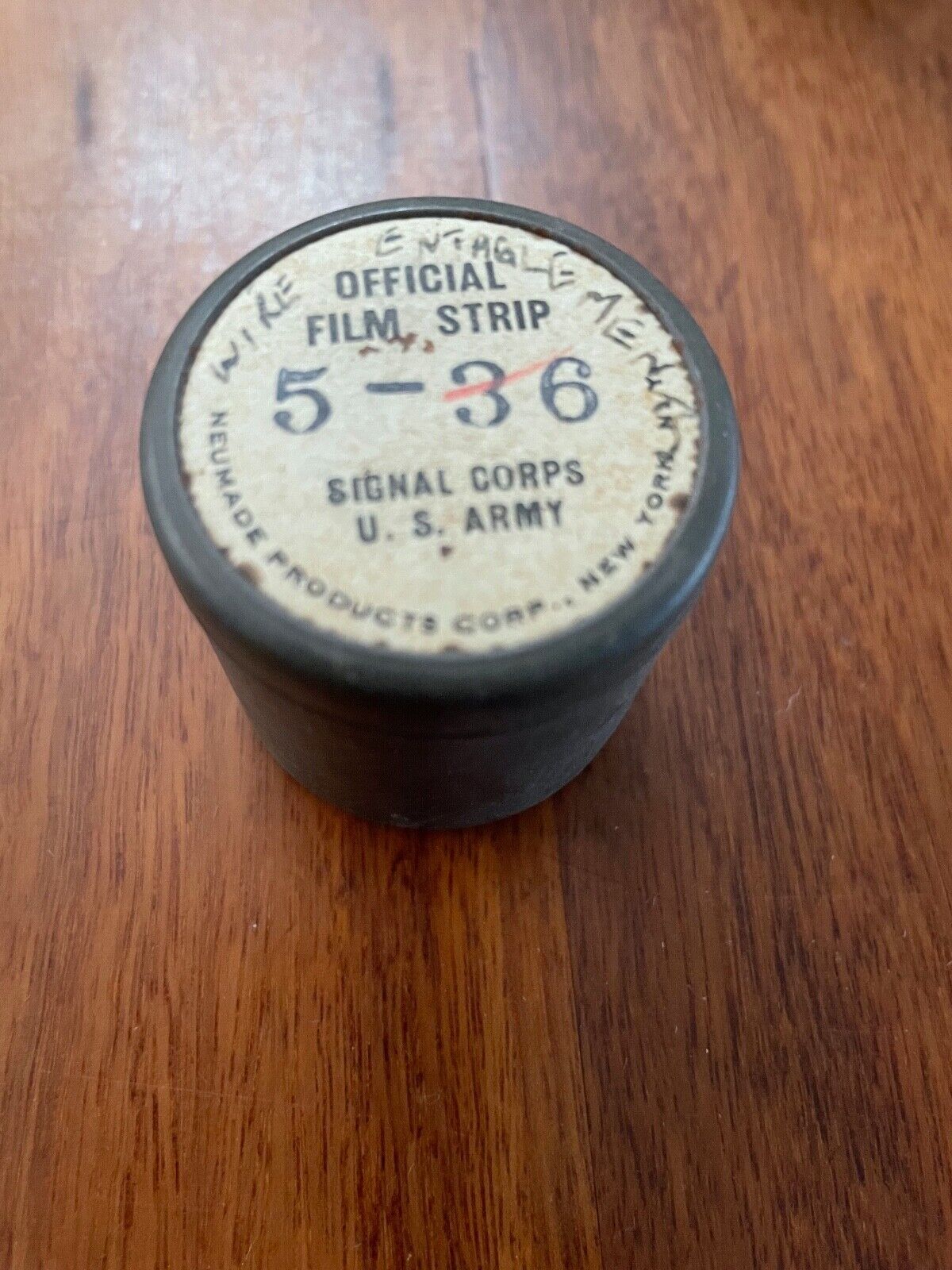 Official Film Strip Signal Corps US Army 5-36 Wire entanglement