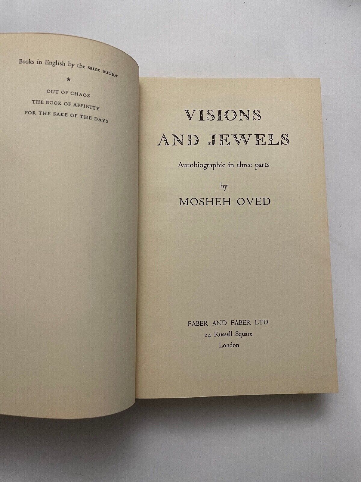 Vision & Jewels by Mosheh Oved