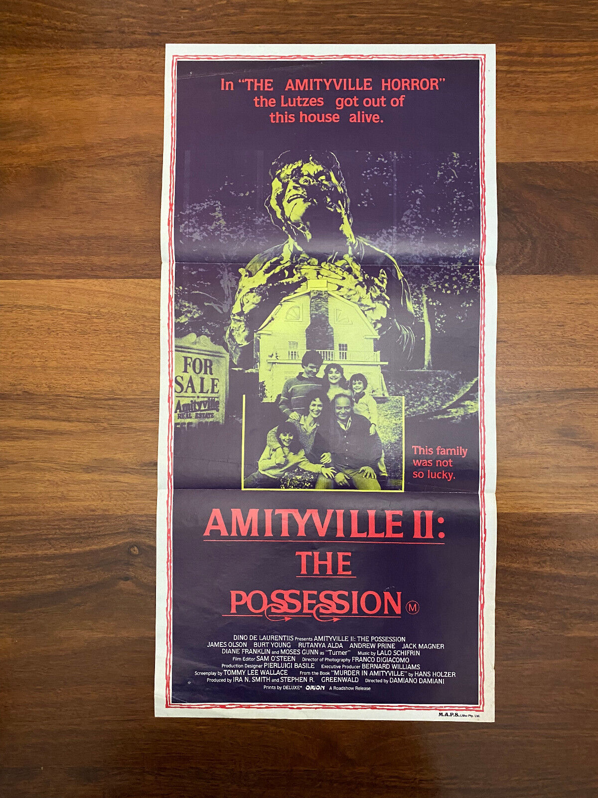 Amityville II: The Possession Movie Australian Daybill