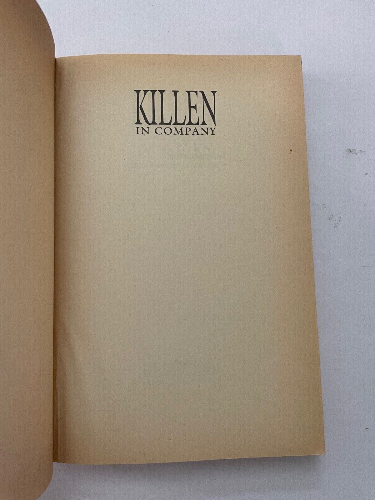 Killen in company by Killen, James 9780044421276