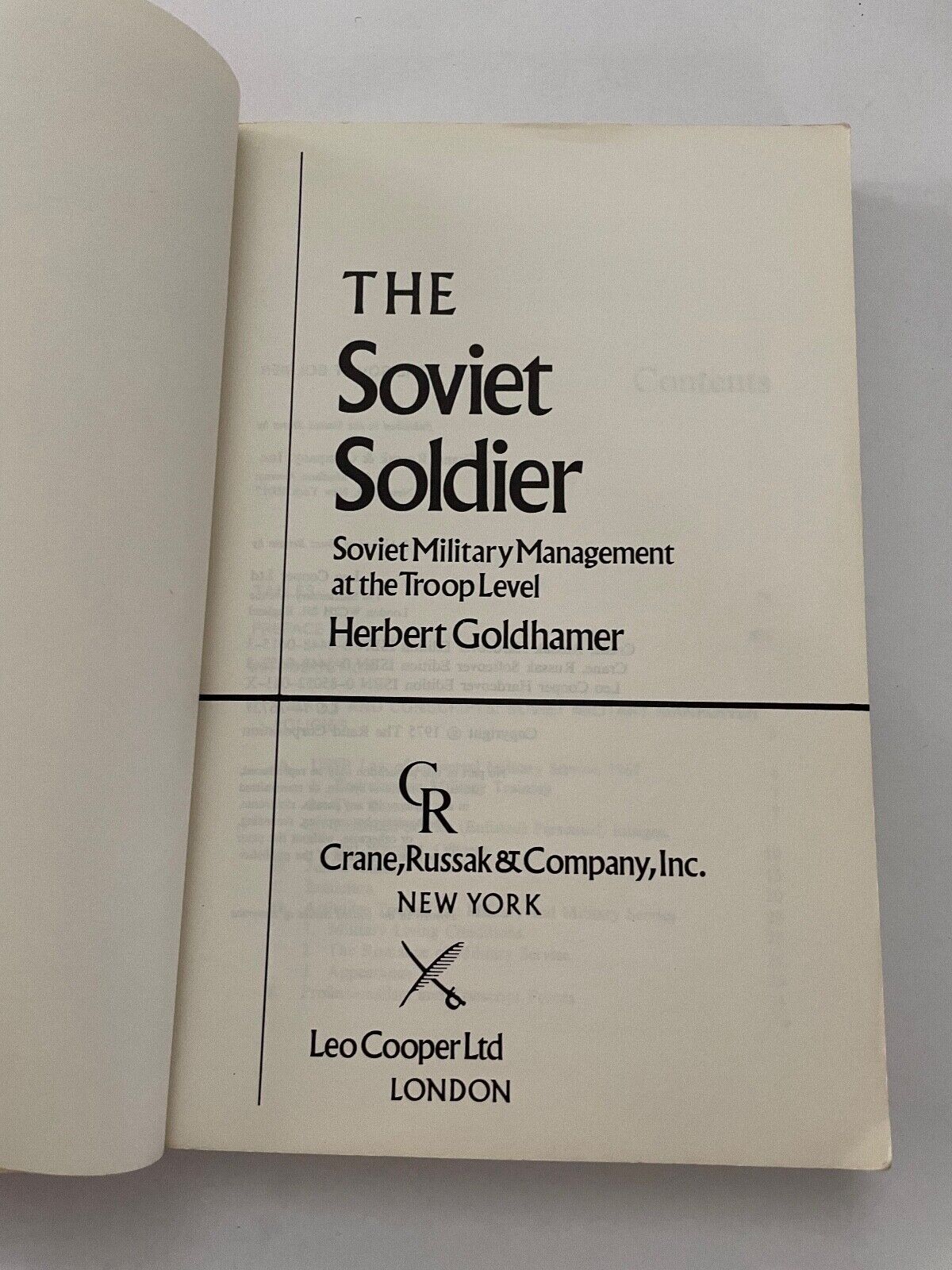 The Soviet Soldier by Goldhamer Herbert - Book - Soft Cover