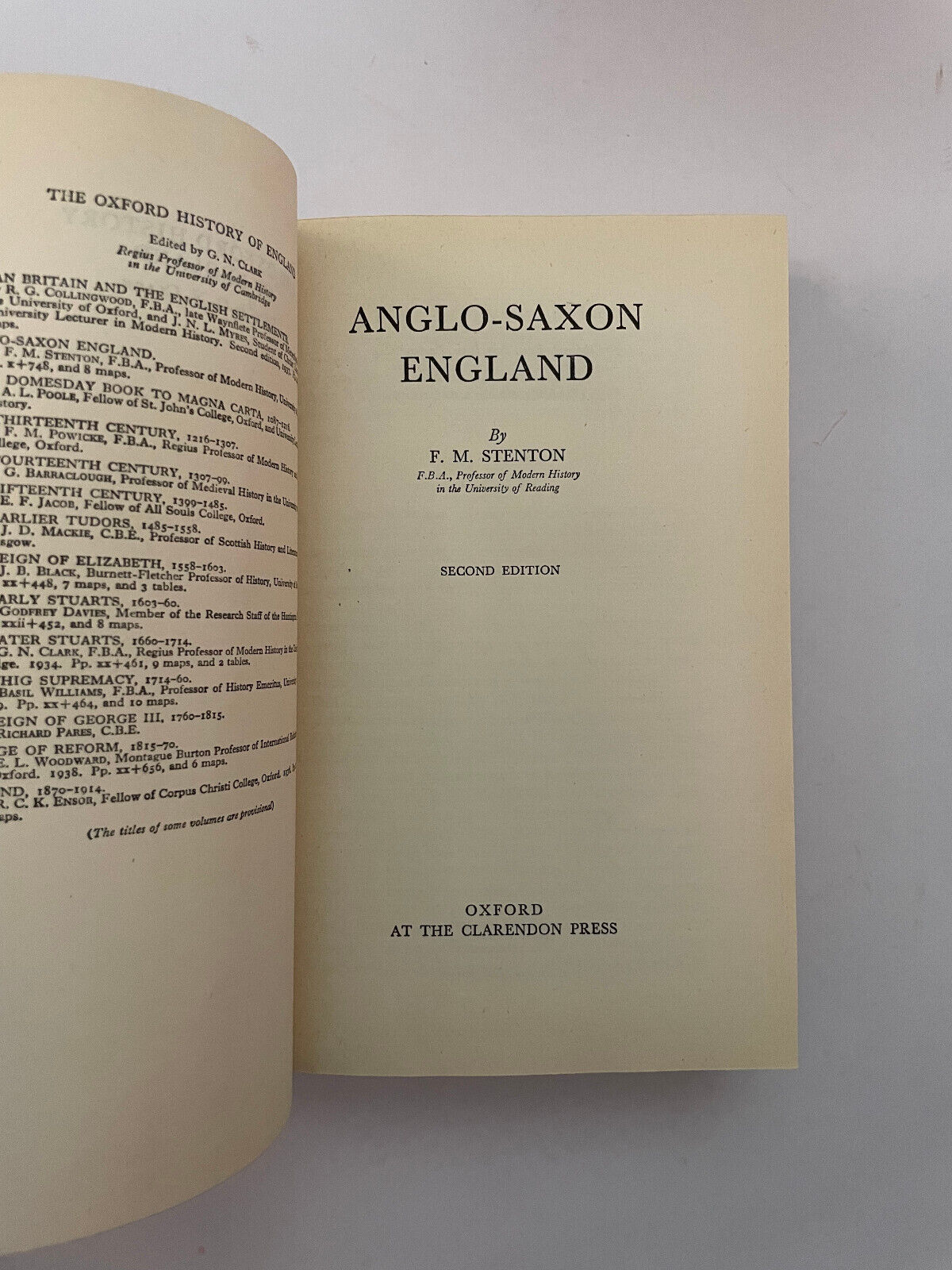 Anglo-Saxon England by Stenton, F.M
