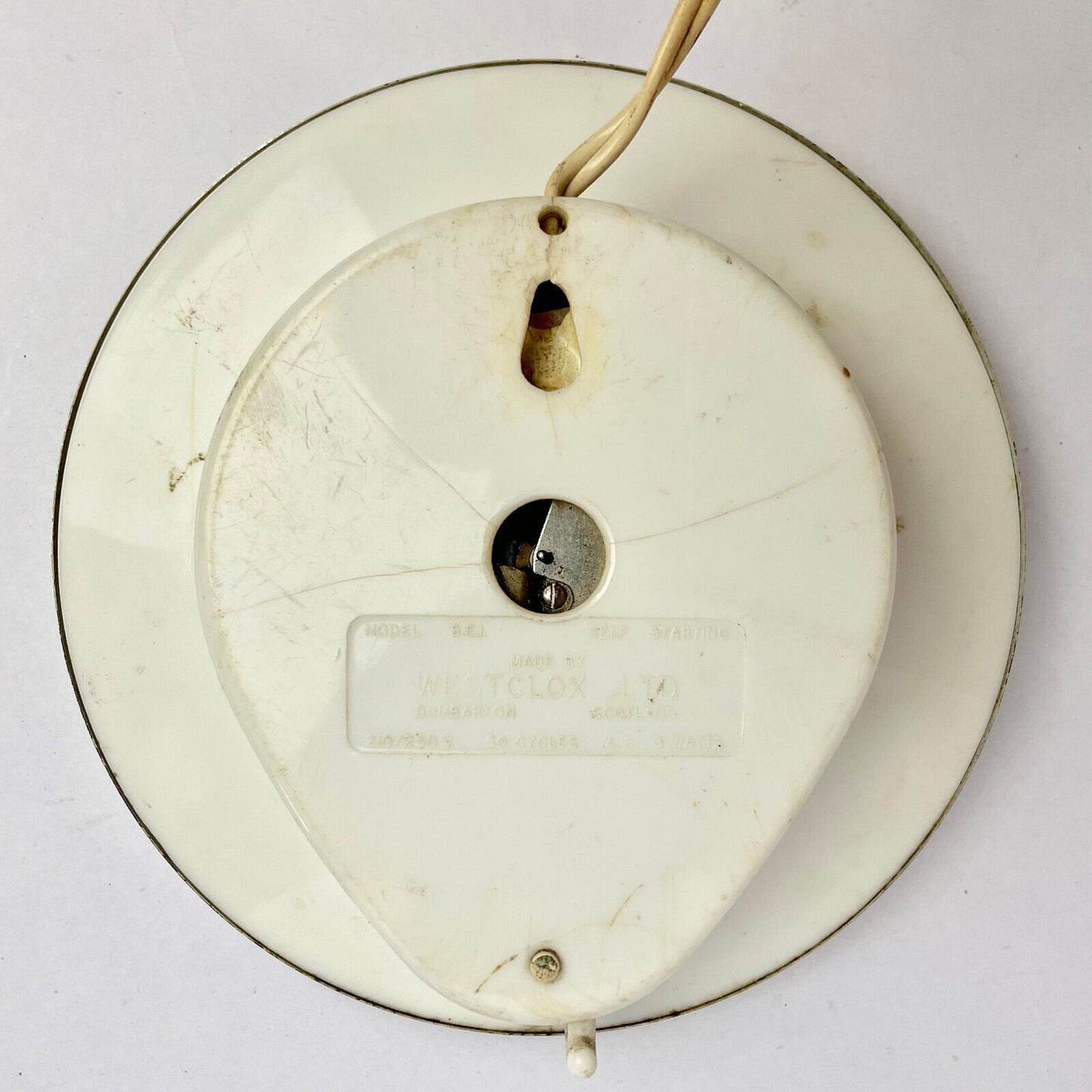Retro Red Westclox Clock 1950s