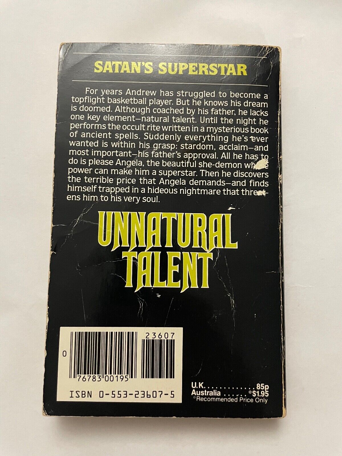 Unnatural Talent (Dark Forces) by Les Logan (Paperback, 1983) 1st ed scarce